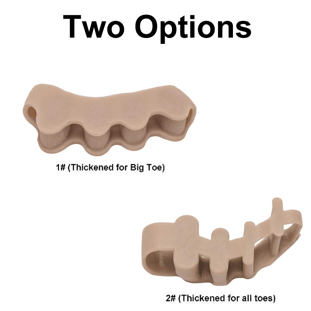 Silicone Toe Separators for Bunion Relief & Hammer Toes Correction - Soft Toe Straightener Spacers for Pain Relief & Comfort - Perfect for Yoga, Running, and Daily Wear