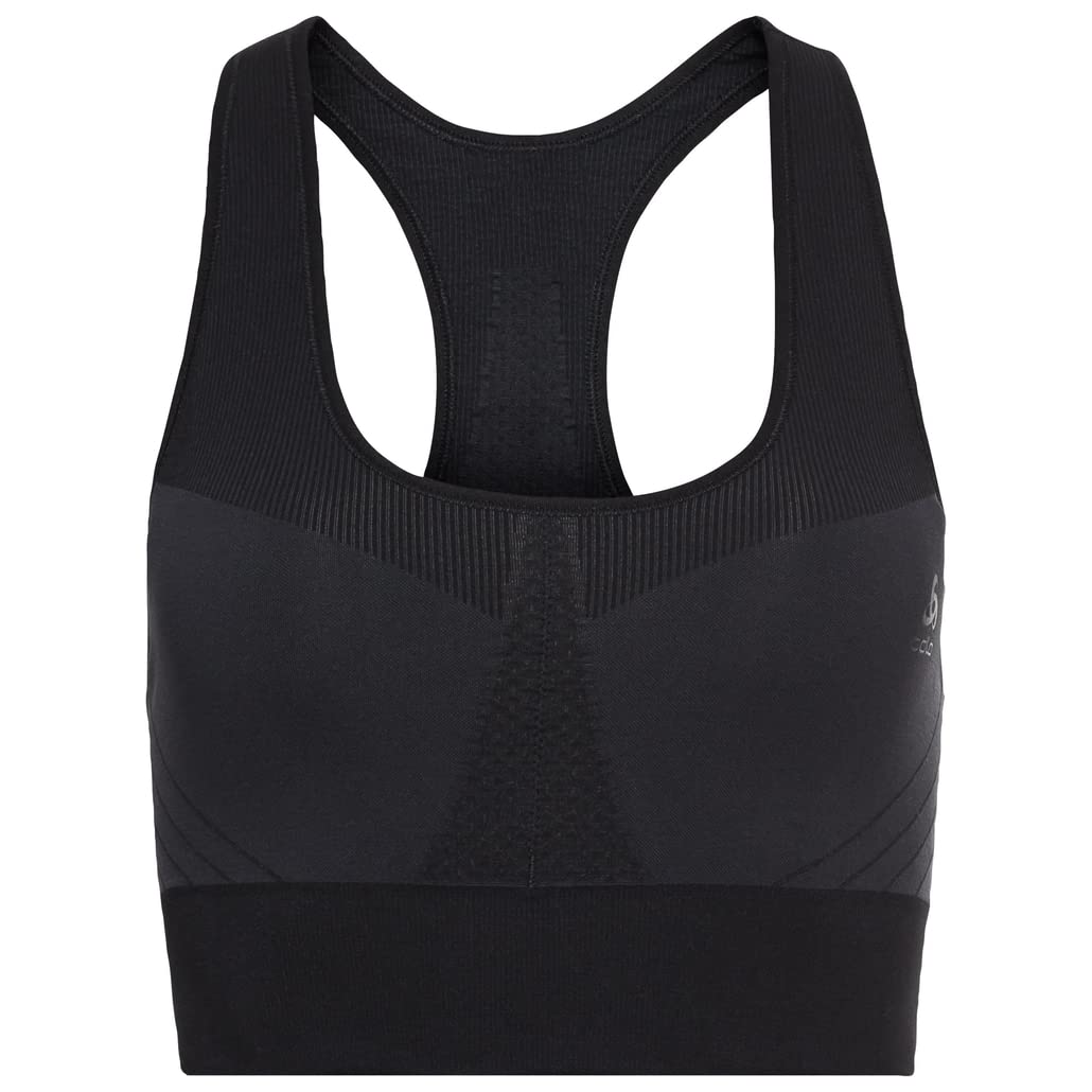 Odlo Women's Seamless Sports Bra - Medium Support Workout Top for Running, Yoga & Gym - Breathable Comfortable Activewear