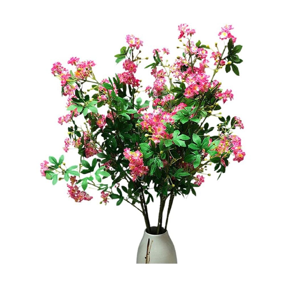 UV Resistant Artificial Silk Flowers for Outdoor & Indoor Decor - Realistic Fake Roses for Wedding Arrangements, Home Decoration, and Garden Landscaping (Rose Red)