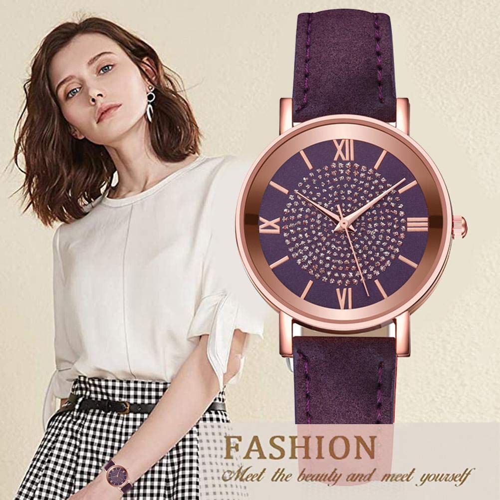OUTEYE Classic Women's Quartz Watch - Elegant Leather Band Ladies Watch, Waterproof Analog Wristwatch for Women & Girls | Perfect for Office, Casual Wear & Special Occasions