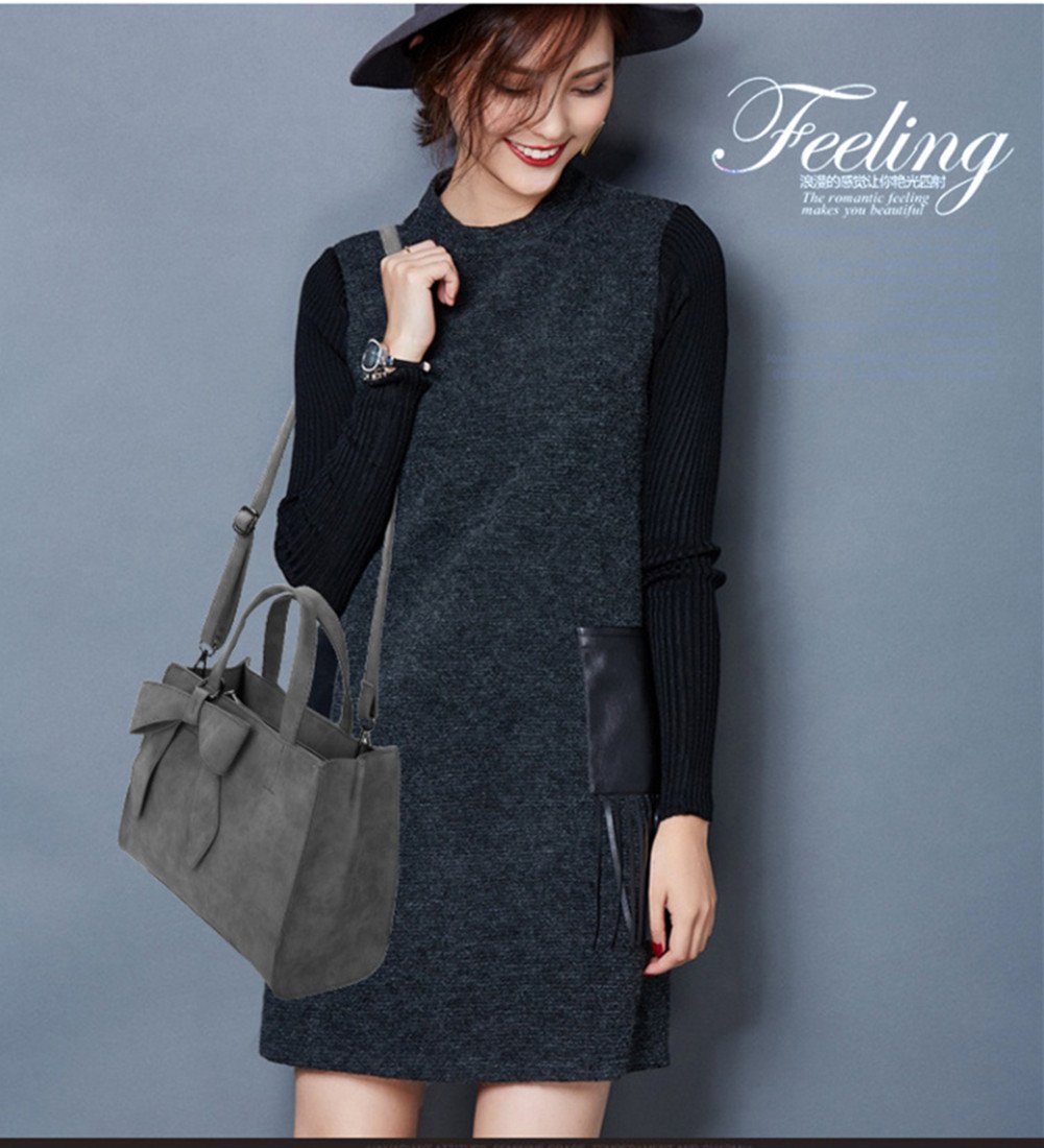 FTSUCQ Women's Candy Bow Shoulder Handbag - Stylish Casual Tote Bag & Hobo Clutch for Everyday Use | Perfect for Work, Shopping, and Parties