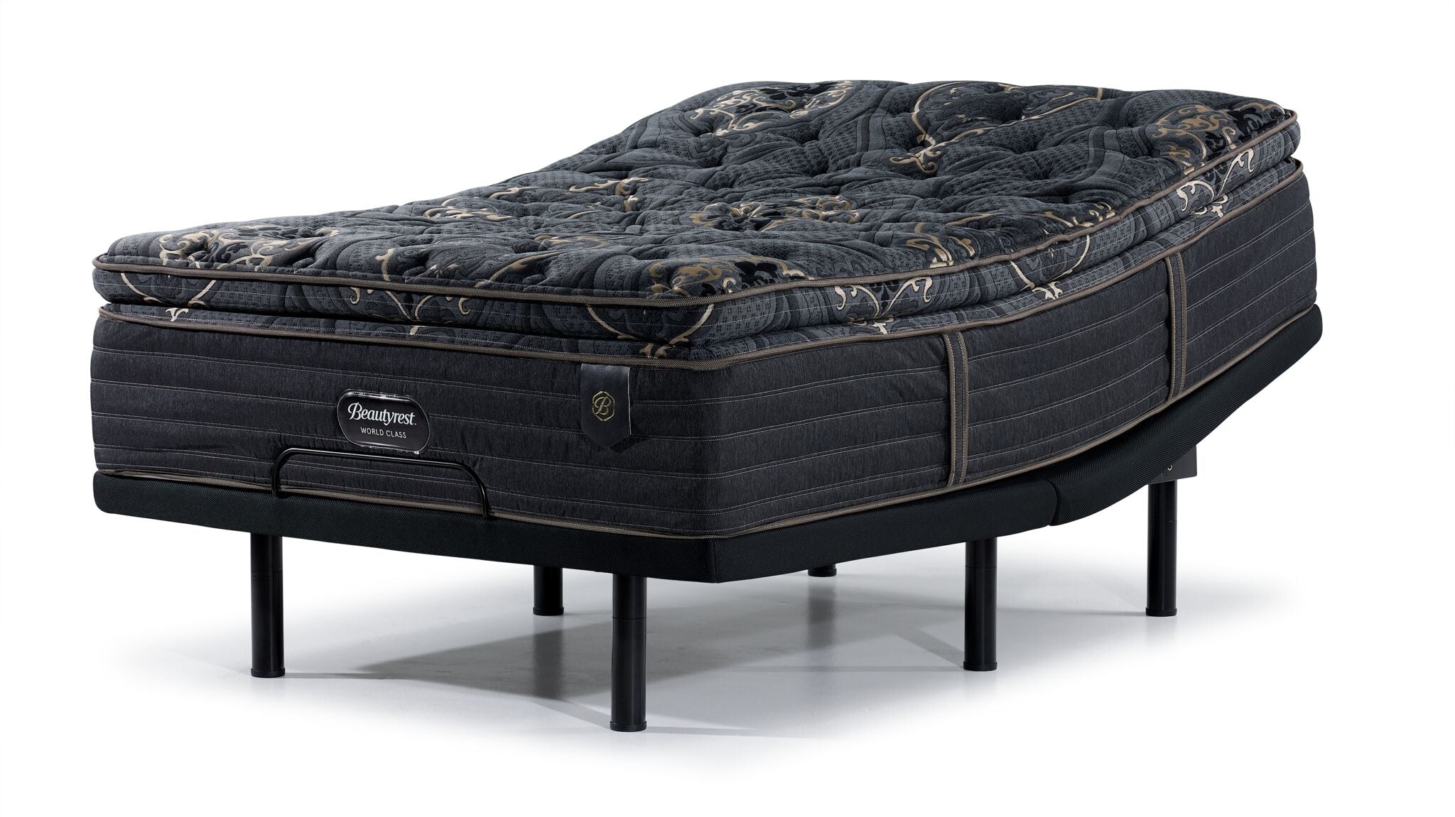 Beautyrest World Class Empress Luxury Firm Queen Mattress with L2 Motion Pro Adjustable Base - Premium Support for Back Pain Relief & Better Sleep, Perfect for Master Bedrooms & Guest Rooms