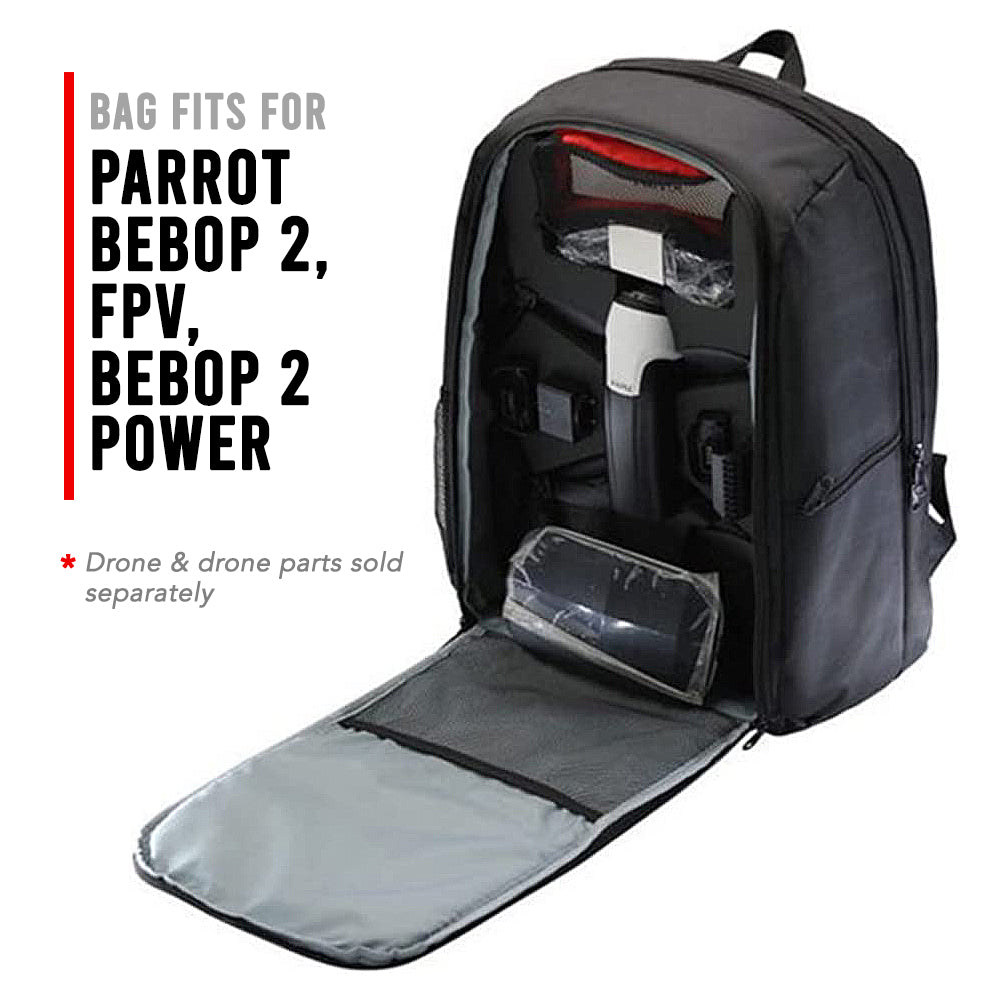 **Parrot Bebop 2 Drone Backpack - Lightweight, Waterproof & Shockproof Carrying Case with Adjustable Straps - Perfect for Travel, Hiking & FPV Adventures**