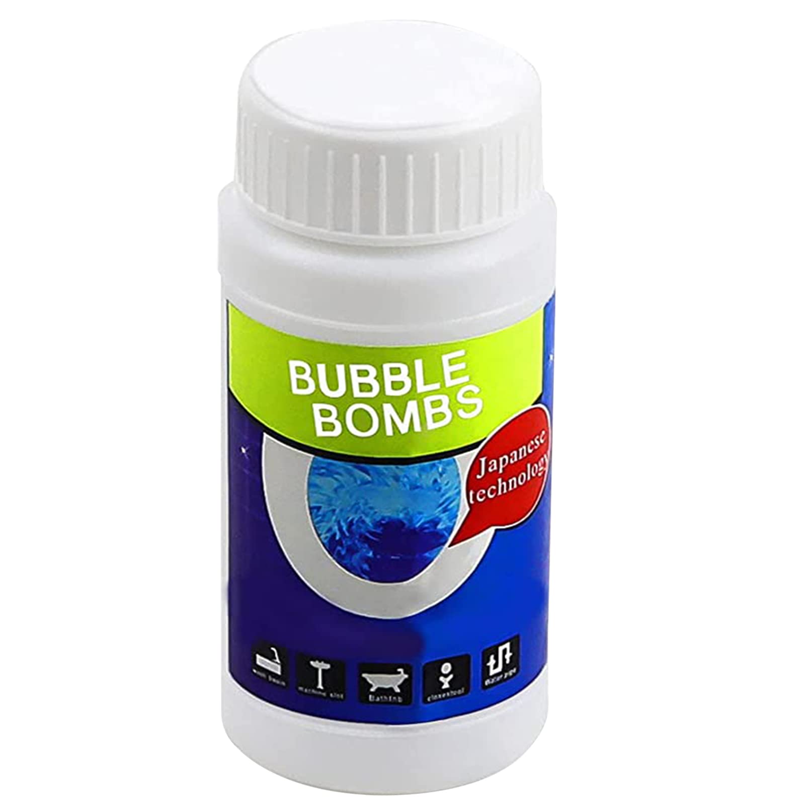 Powerful Sink and Drain Cleaner Bubble Bombs - Fast Acting Drain Cleaner Powder for Kitchen, Bathroom & Toilet Pipes - Unclogs Hair, Grease & Soap Scum (1 Pack) - Perfect for Home, Restaurant & Commercial Use