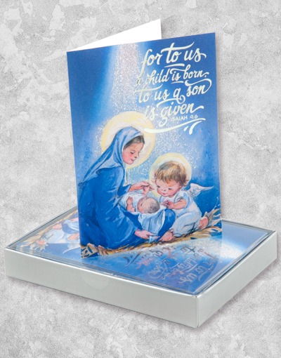 15 Count Boxed Christmas Cards - Religious Holiday Greeting Cards for Kids & Families - Perfect for Gifts, Church Events & Holiday Mailings