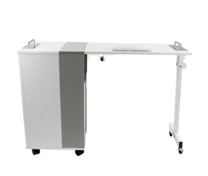 Professional Taylor Foldable Manicure Table - Portable Nail Salon Station for Home & Travel - Perfect for Manicurists, Nail Technicians & DIY Nail Care