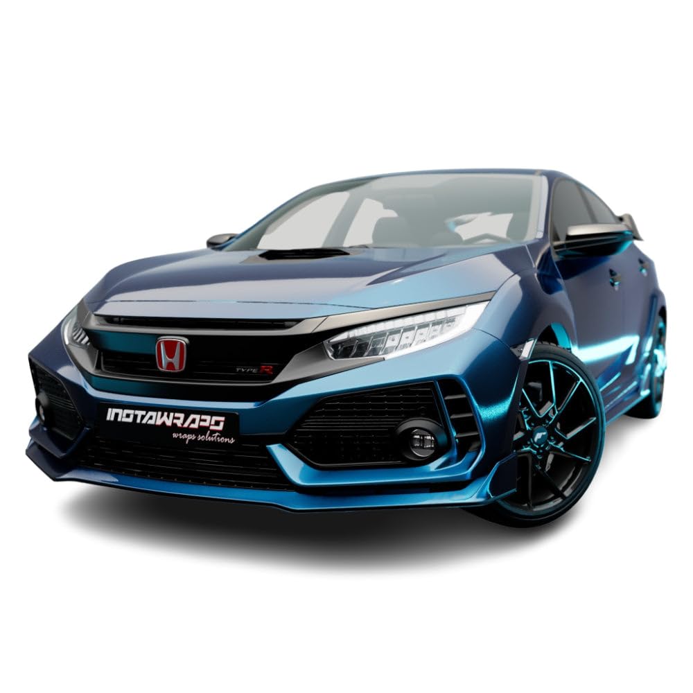 KPMF K75400 Gloss Opulent Indigo Vinyl Car Wrap Film (5ft x 10ft, 50 Sq/ft) with Free Style-It Pro Wrapping Glove - Premium Vehicle Customization for Cars, Trucks & Motorcycles