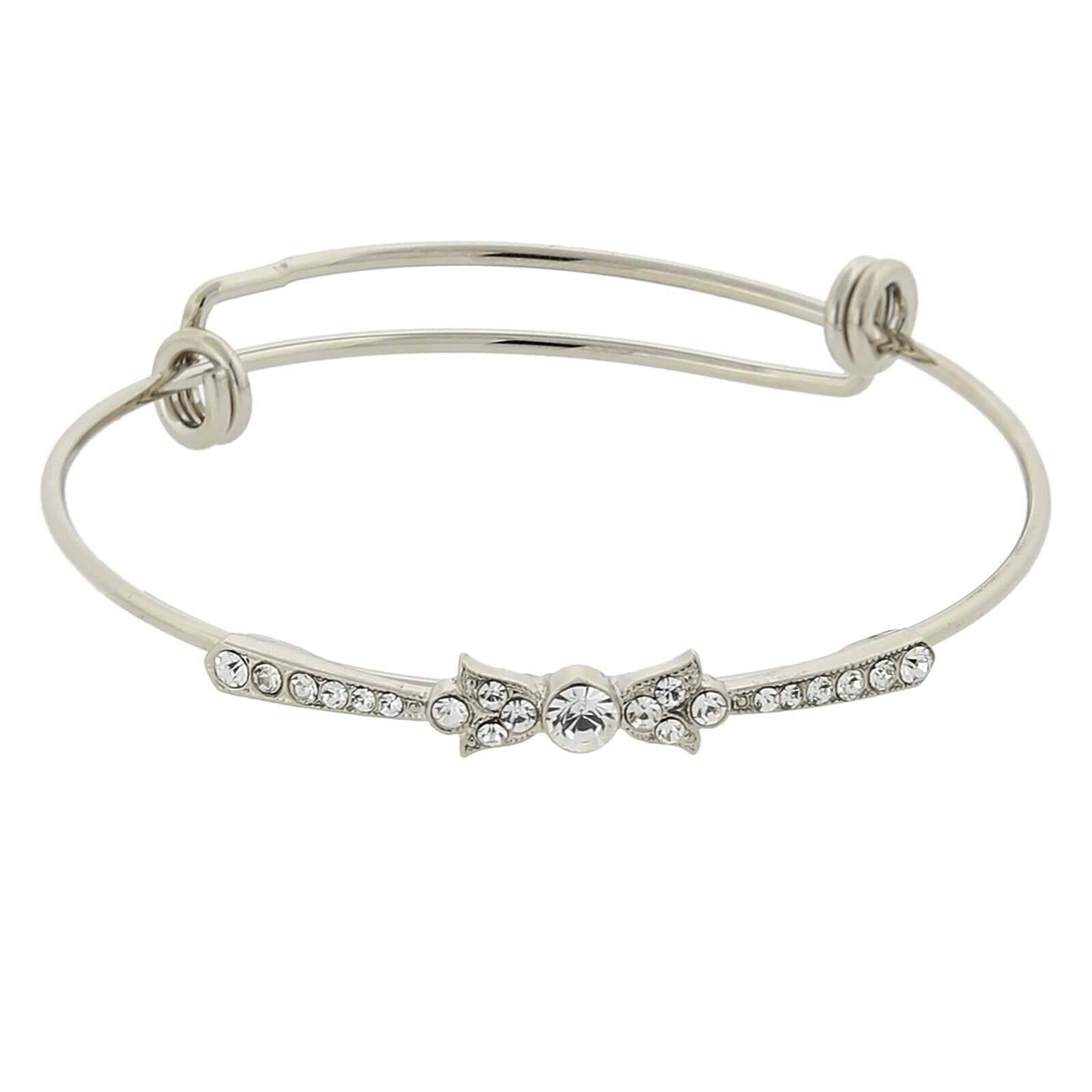 Silver Tone And Crystal Clear