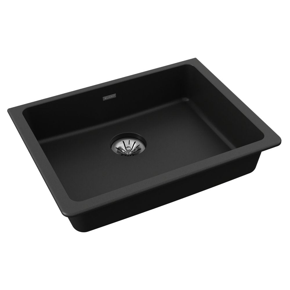 Elkay Quartz Classic Undermount ADA Sink 25 x 18.5 x 5.5 Inch - Perfect Drain, Durable & Stylish for Kitchen & Bathroom Renovations