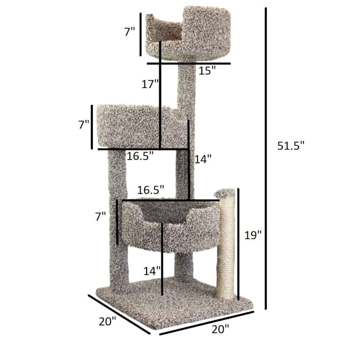 Premium Cat Tree Condo with Scratching Posts & Perches - Multi-Level Playhouse for Indoor Cats - Perfect for Climbing, Scratching & Lounging - Ideal for Small Spaces & Apartments