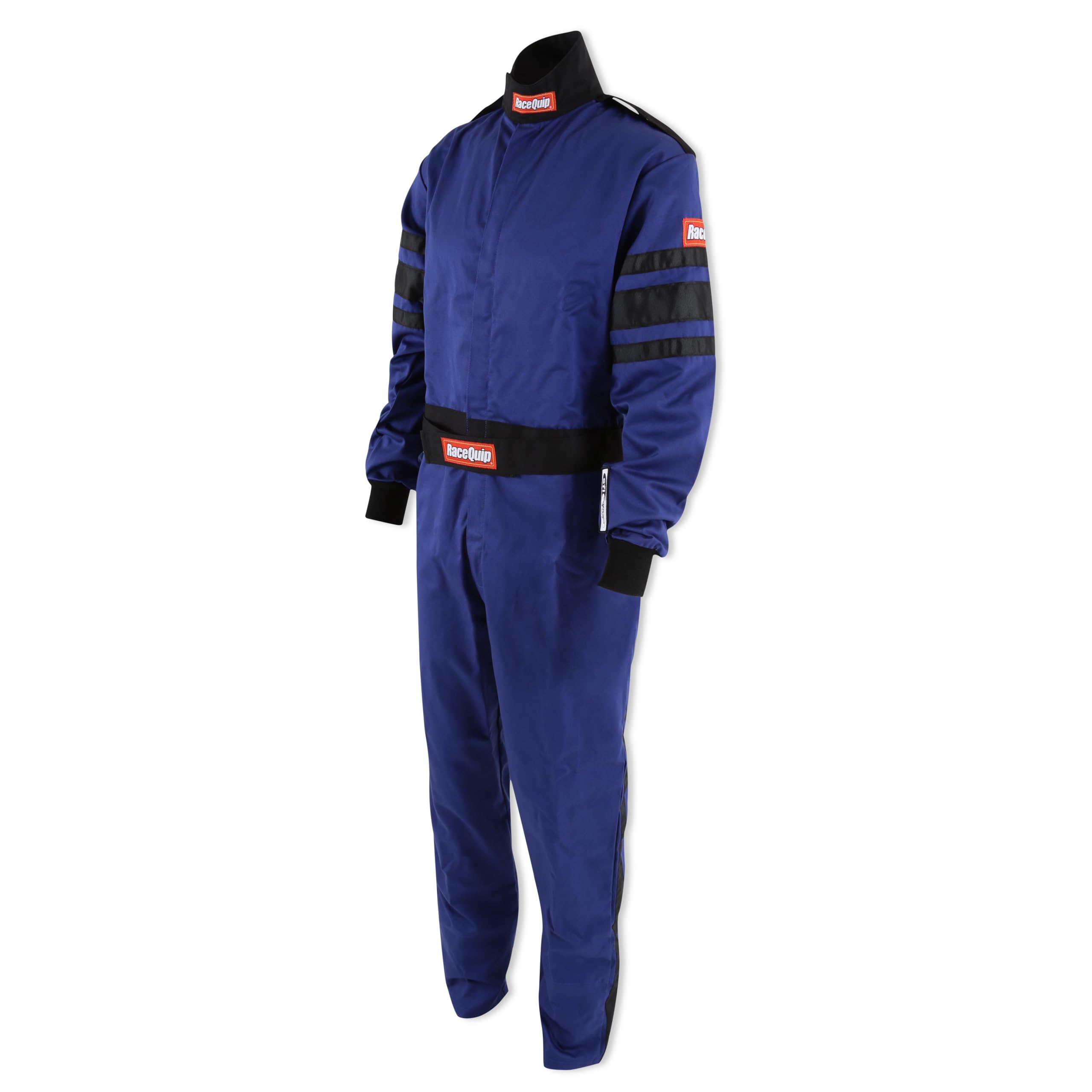 RaceQuip SFI 3.2A/5 Certified Blue Fire Suit for Racing Drivers - One Piece Multi-Layer Flame Resistant Suit Size 2X-Large (120027) | Perfect for NASCAR, Drag Racing & Motorsports Safety Gear