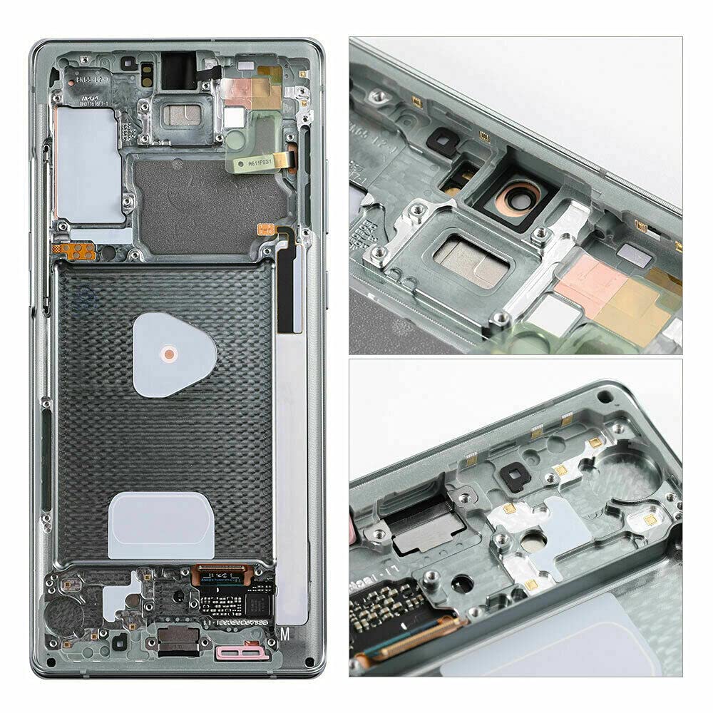 Original LCD Screen Replacement for Samsung Galaxy Note 20 N980 N981 4G/5G - Touch Digitizer Display Assembly with Frame (Green) | Perfect for DIY Phone Repair & Screen Replacement at Home or Office