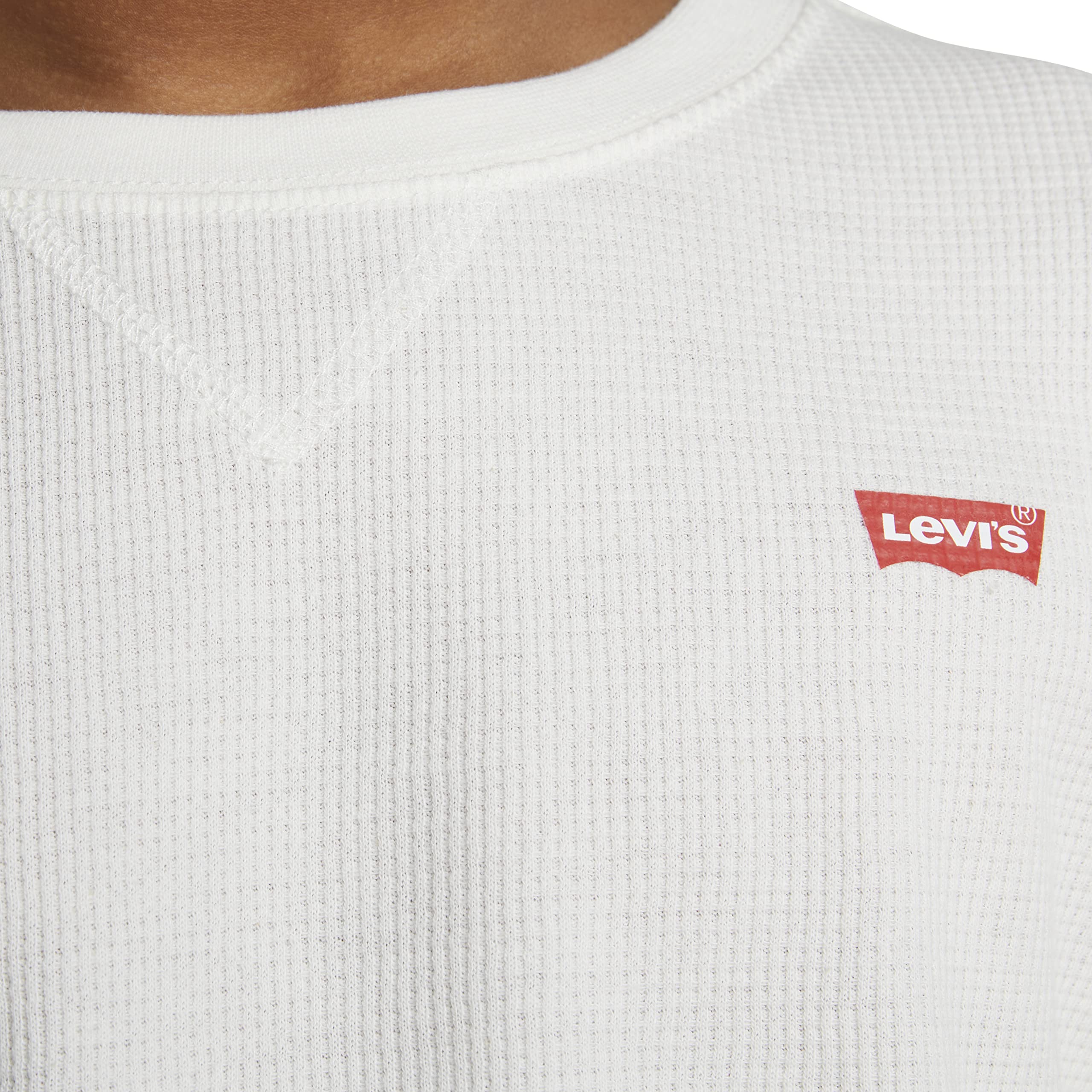 Levi's Boys' Long Sleeve Thermal Waffle Knit Shirt - Warm Winter Layering Top for Kids | School, Outdoor & Casual Wear