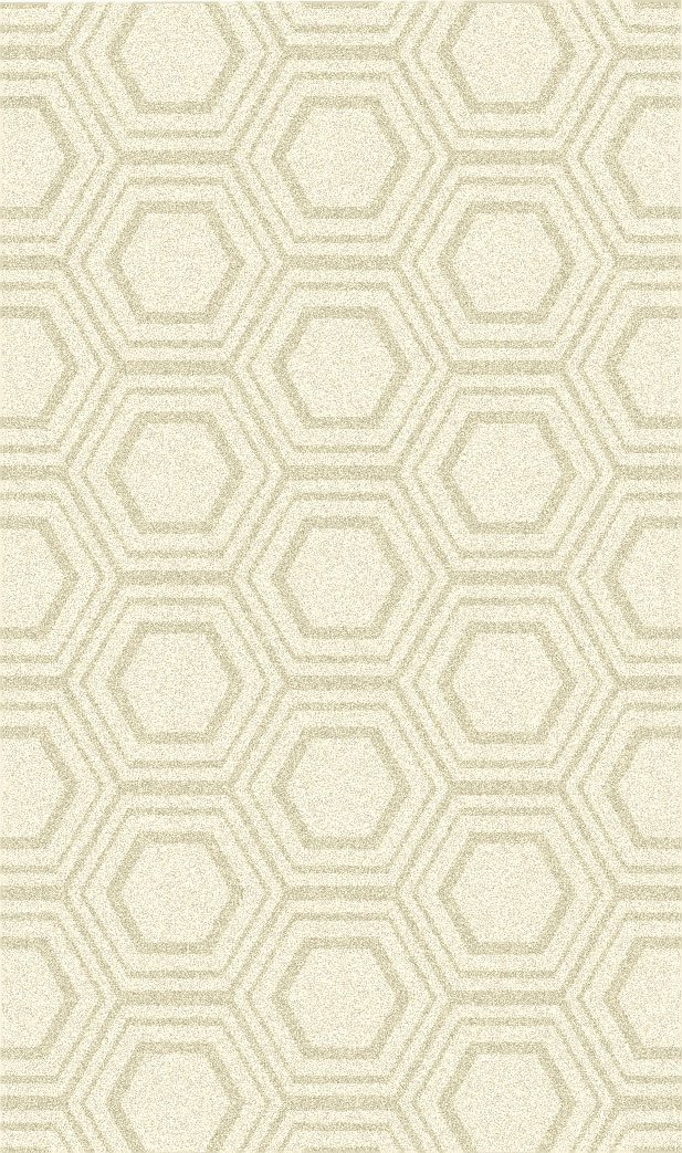 Hand Woven Casual Area Rug 5x8 Feet - Ivory Bohemian Style Soft Living Room Rug for Bedroom, Dorm & Home Decor | Non-Slip Cozy Floor Mat for Family Room, Office & Apartment