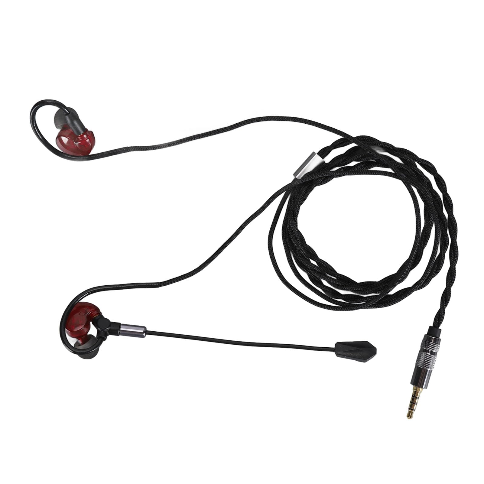 Ciciglow Detachable Gaming Headphones with Noise Canceling - 3.5mm Wired Headset with 10mm Speaker - Lightweight PC Gaming Headphones for Laptop, Computer, PS4, Xbox (Red) - Perfect for Gaming, Streaming & Online Classes