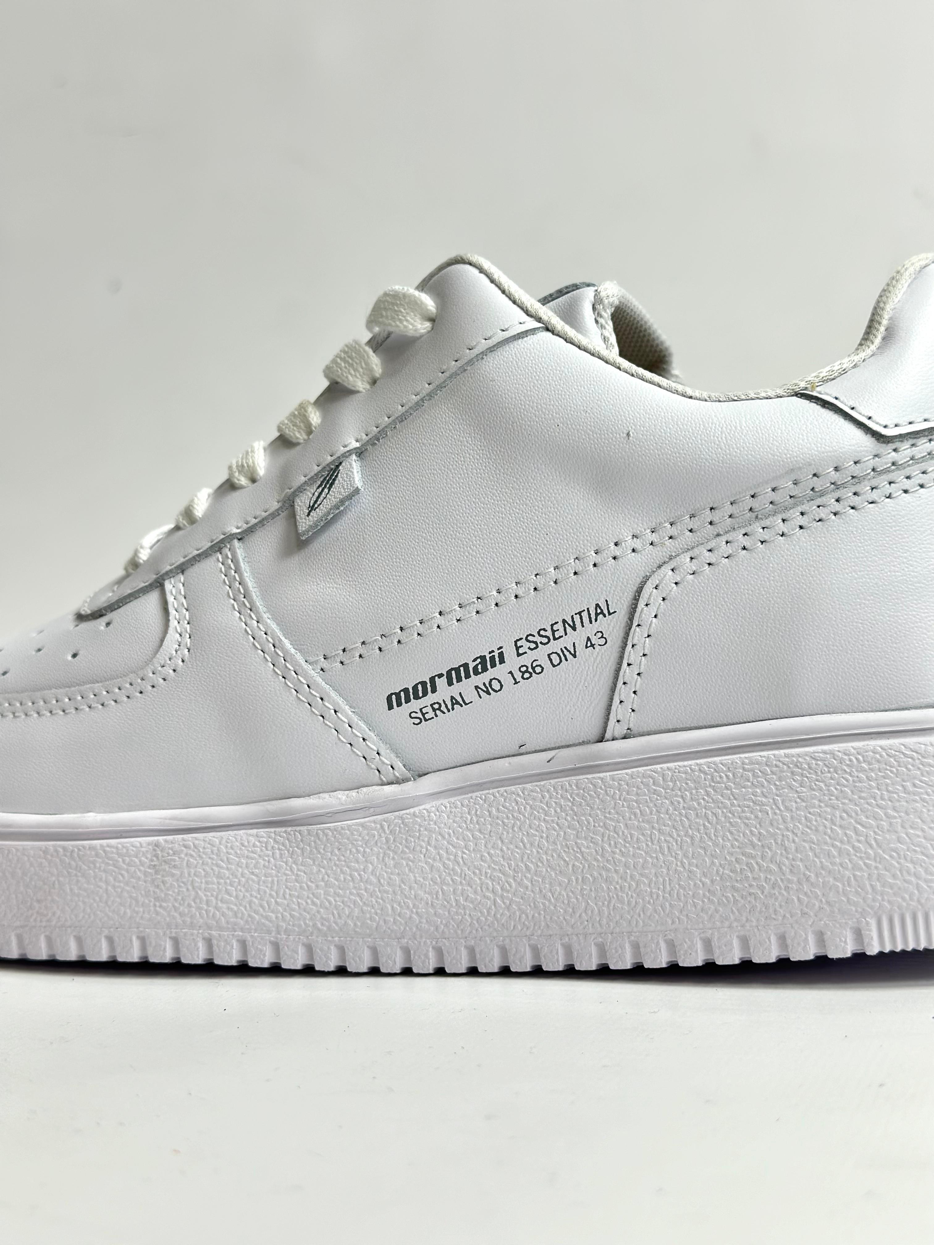 Mormaii H Carve White Sneakers - Lightweight Comfortable Running Shoes for Men & Women - Perfect for Jogging, Gym Workouts & Casual Wear