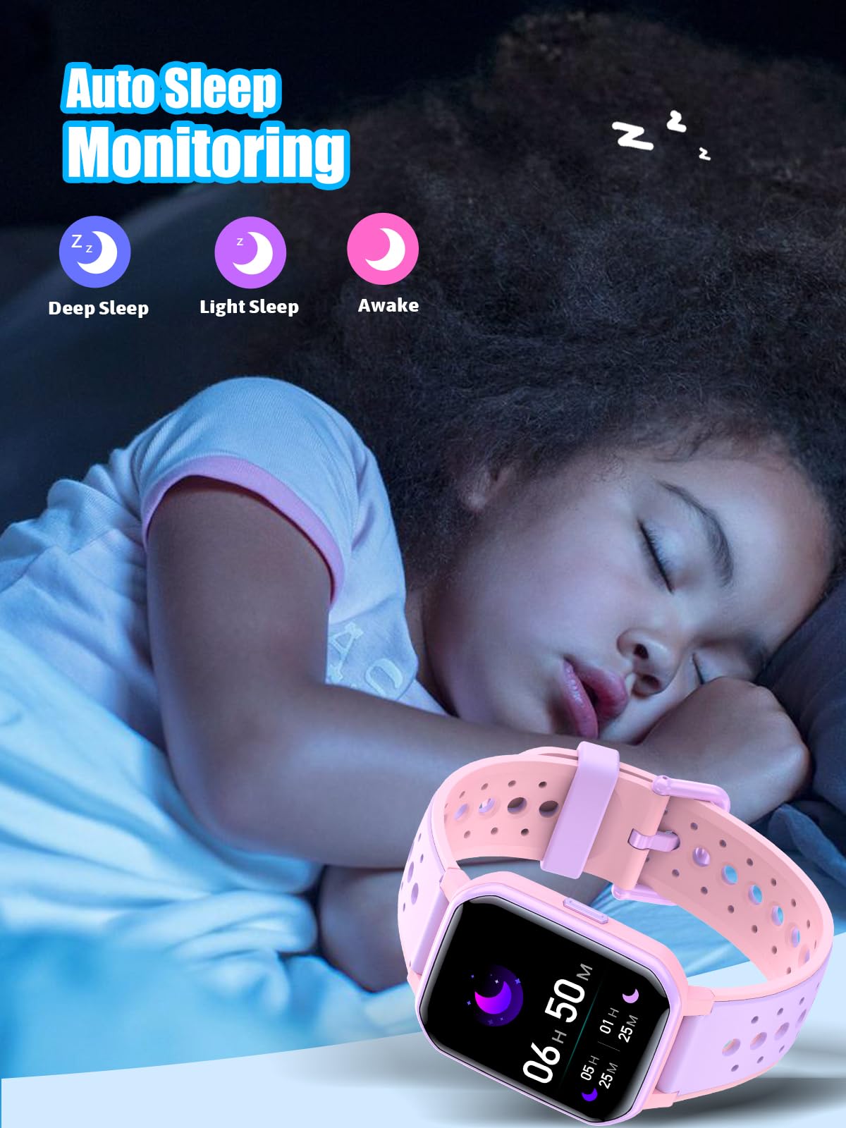 MgaoLo Kids Smart Watch for Boys & Girls - GPS Tracker, Heart Rate & Sleep Monitor, 20 Sport Modes, Pedometer, Calorie Counter - Compatible with Android & iPhone - Perfect for School, Outdoor Activities & Fitness Tracking