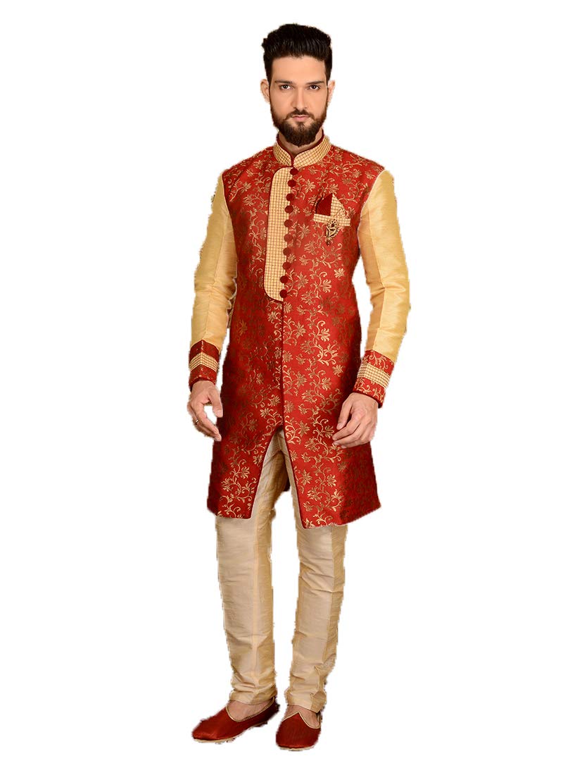 Royal Indian Sherwani for Men | Designer Ethnic Wedding Attire | Perfect for Groom's Outfit & Special Occasions