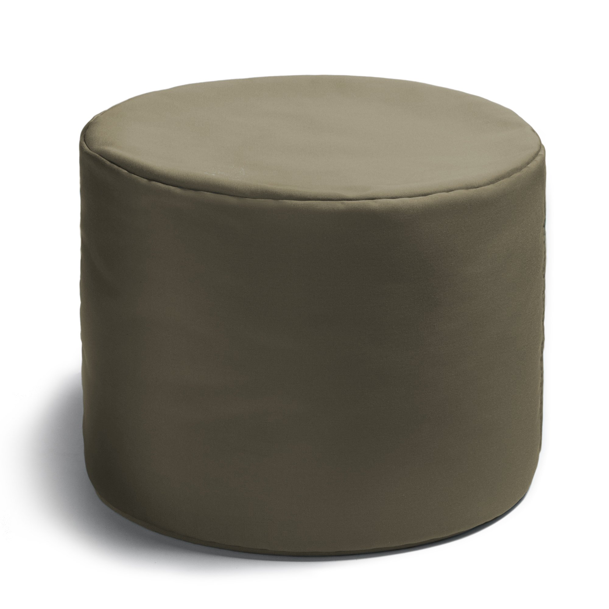 Jaxx Spring Indoor Outdoor Bean Bag Ottoman - Taupe Color, Comfortable Footrest & Seating for Living Room, Bedroom, Patio & Dorm