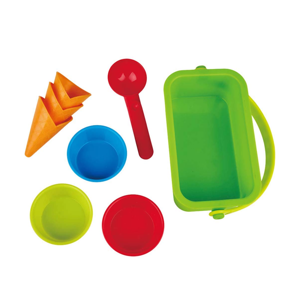 Hape Ice Cream Shop Sand and Beach Toy Set - Colorful Pretend Play for Kids - Perfect for Beach, Sandbox & Outdoor Playtime