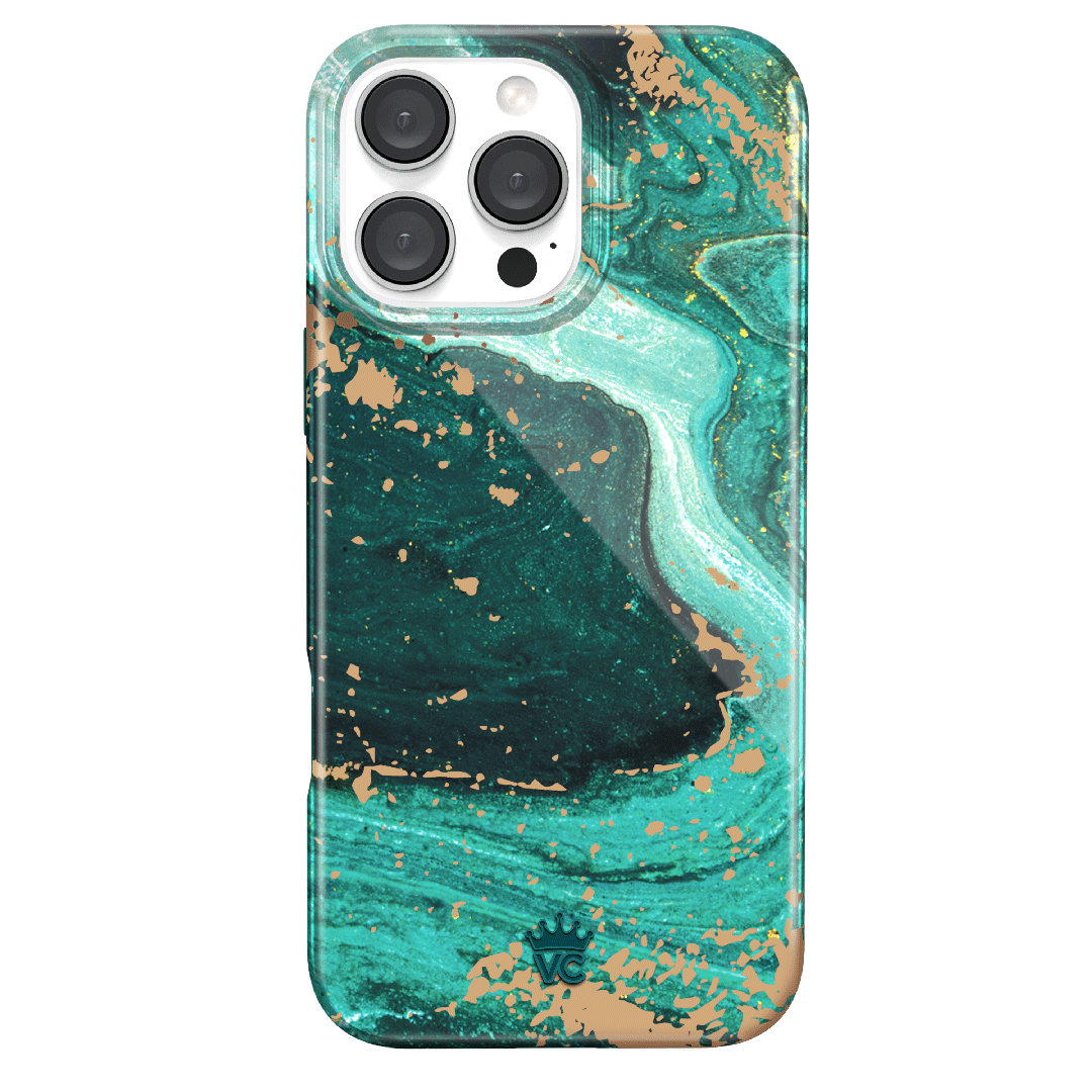 Premium Emerald Marble iPhone Case - Elegant Protective Cover for iPhone [Model] - Perfect for Daily Use, Travel & Gifting