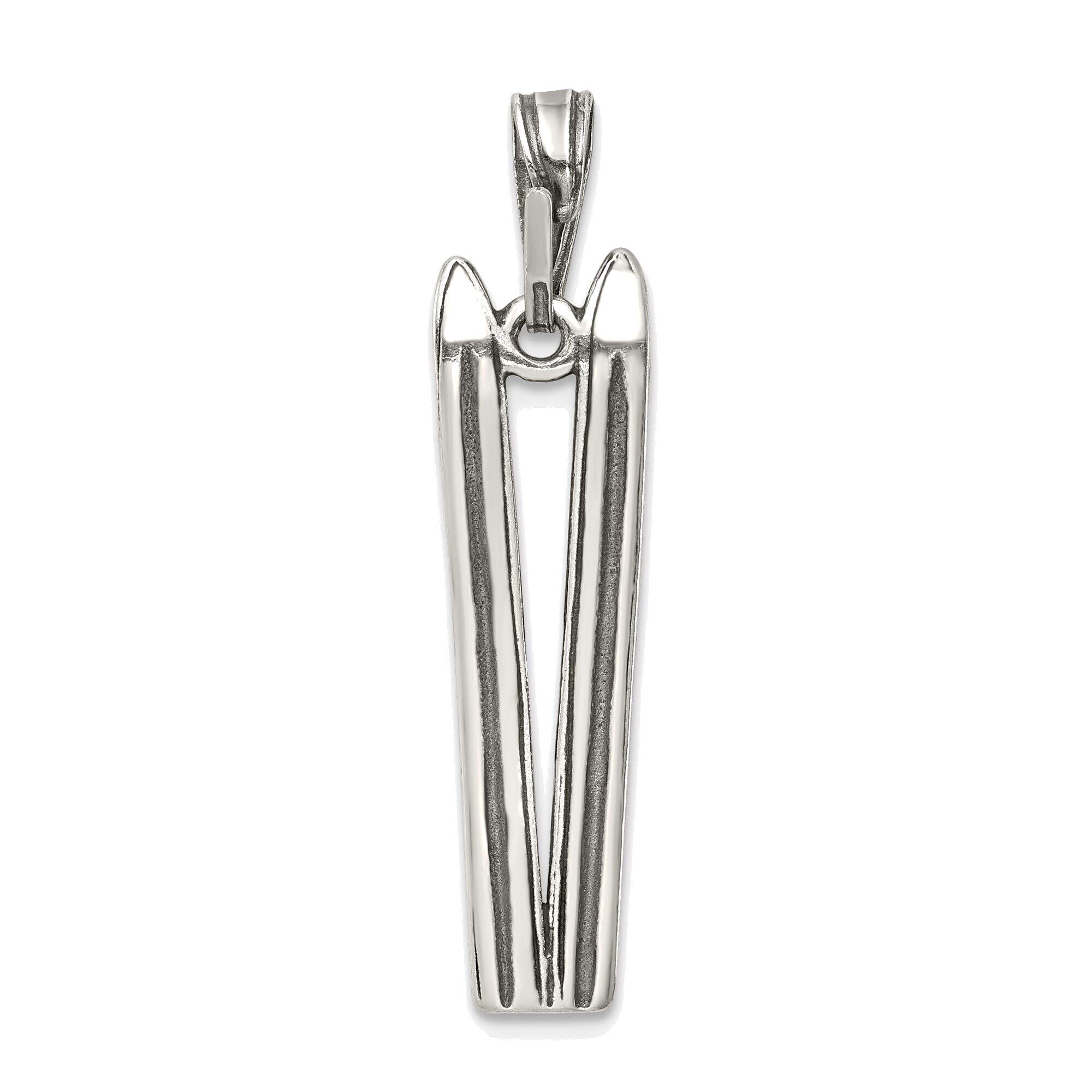 Sterling Silver Ski Charm Jewelry - Perfect for Winter Sports Gifts