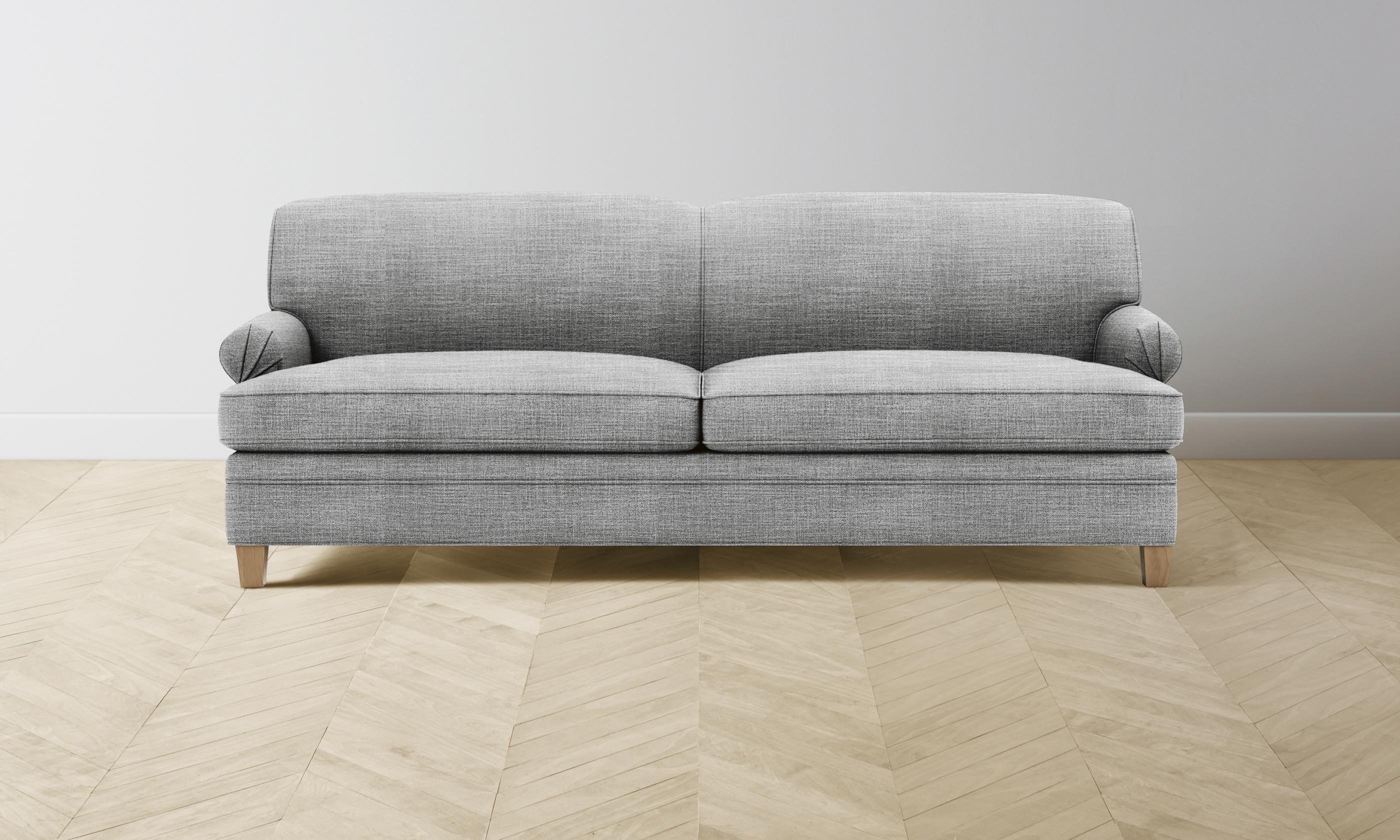 Carmine Sofa - Performance Textured Tweed Upholstery, Alpine Style Modern Living Room Furniture for Cozy Home & Office Spaces