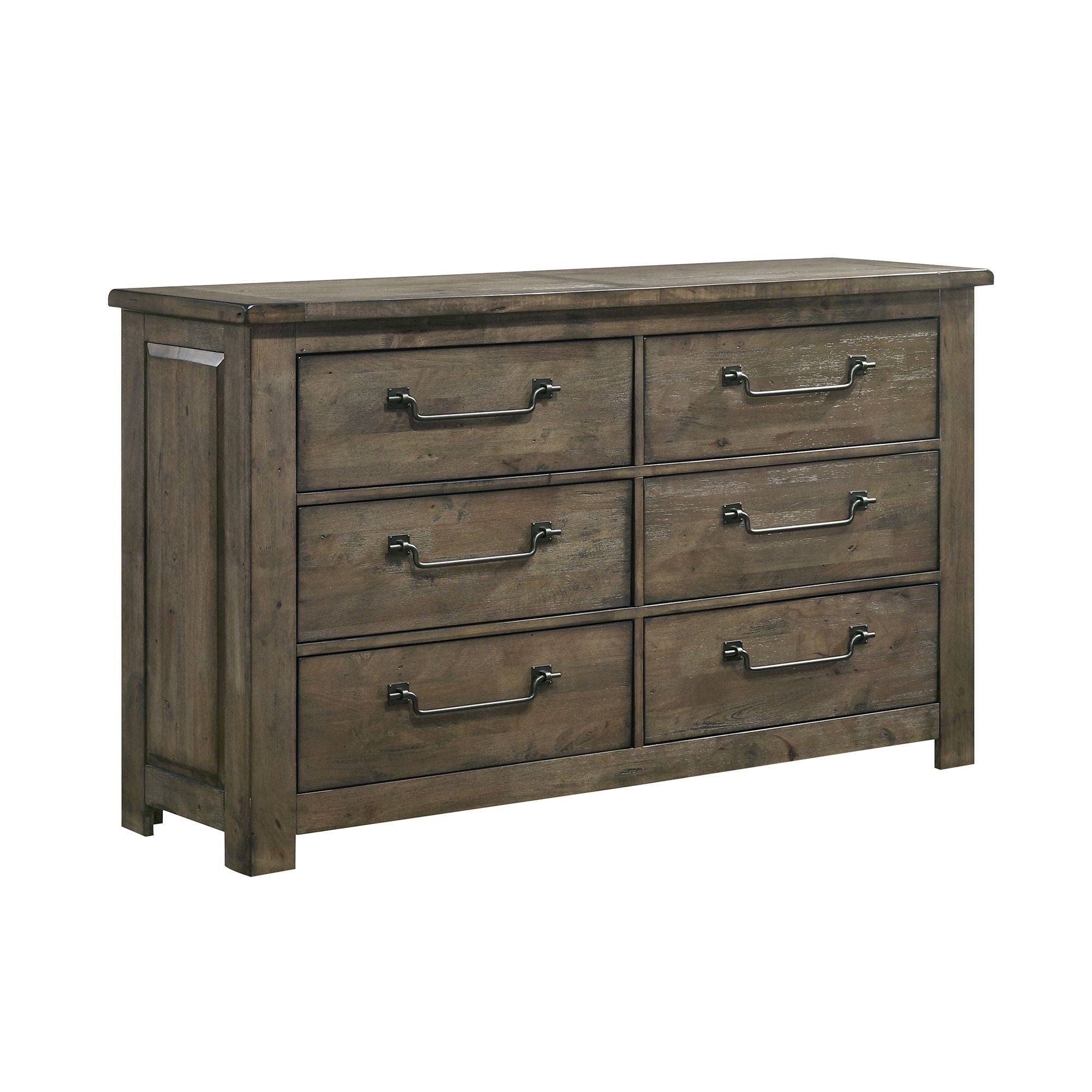 Modern 6-Drawer Dresser with Solid Wood Frame - Stylish Bedroom Storage for Clothes, Linens & Accessories | Perfect for Home, Apartment & Dorm Organization