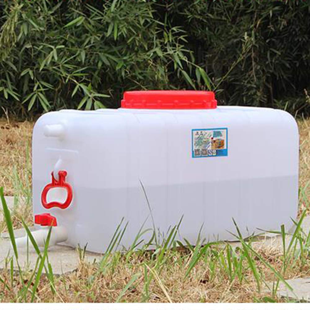 Portable Outdoor Camping Water Storage Tank with Faucet - 5 Gallon Plastic Water Container for Travel, Hiking & Emergency Use | BPA-Free Drinking Water Bucket, Chemical-Resistant Industrial Barrel for Home & Car Storage