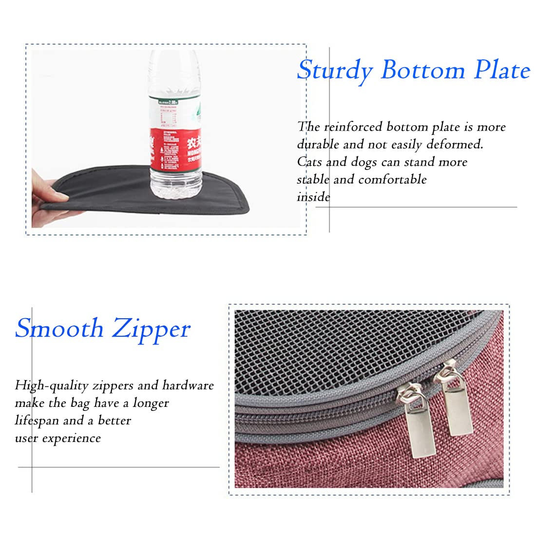 Breathable Pet Carrier Backpack for Dogs & Cats - Portable Travel Bag for Autumn & Winter Outings - Perfect for Hiking, Shopping & Vet Visits