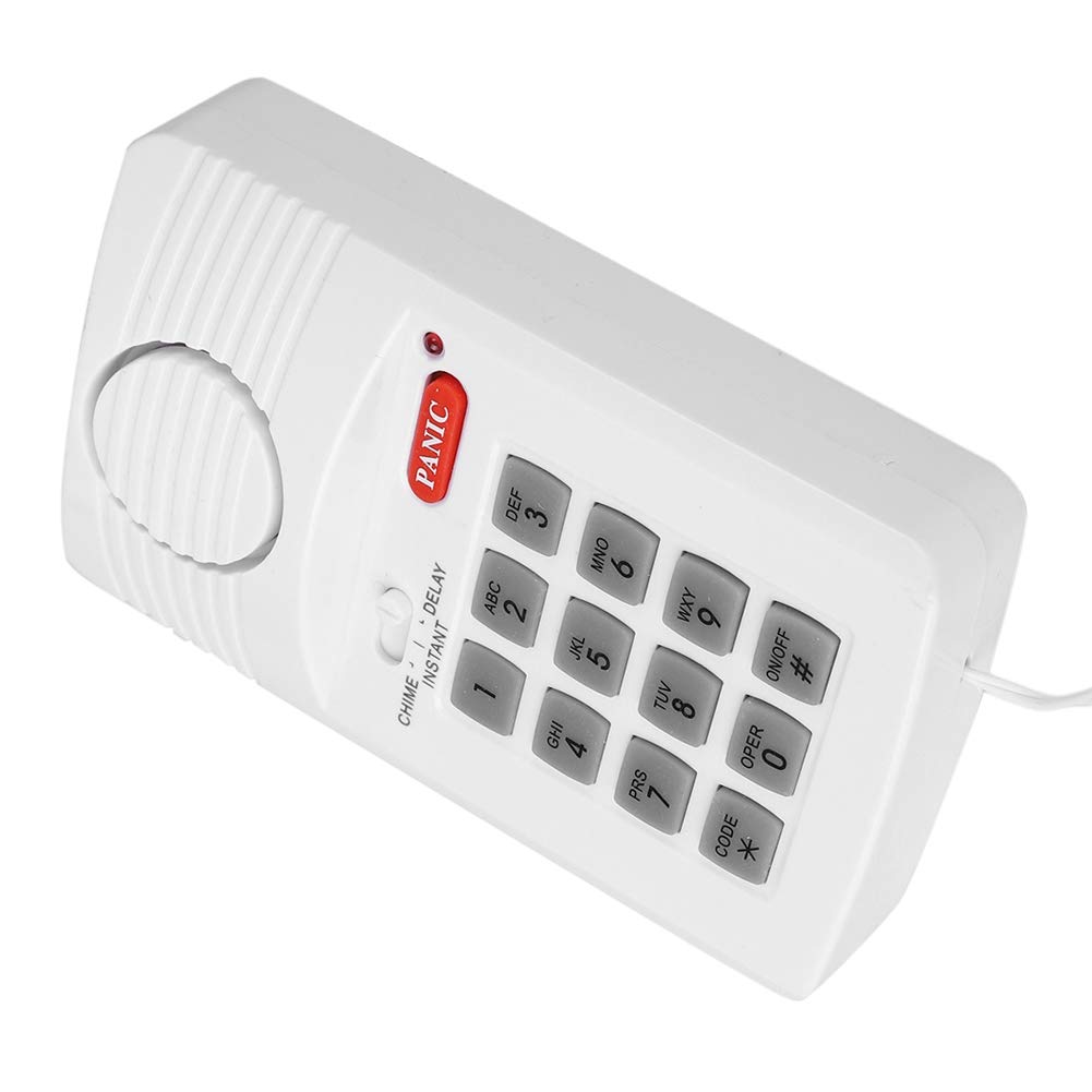 Wireless Home Security Alarm System with Keypad & Panic Button - No Wiring Required, Rustproof for Doors, Sheds & Home Offices | Ideal for Home Protection & Small Business Security