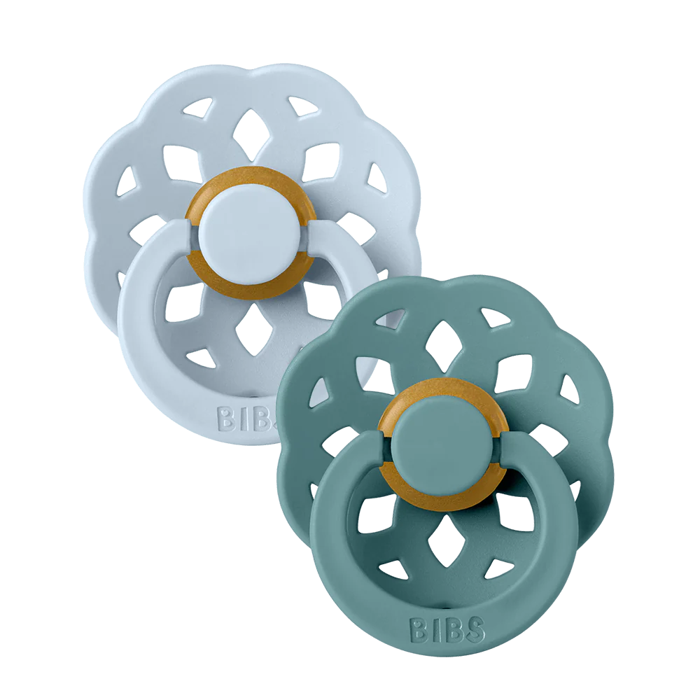 Boheme Color Pacifier for Babies - Soft & Safe Baby Blue & Island Sea Shades - Perfect for Soothing, Teething & Sleep Time
