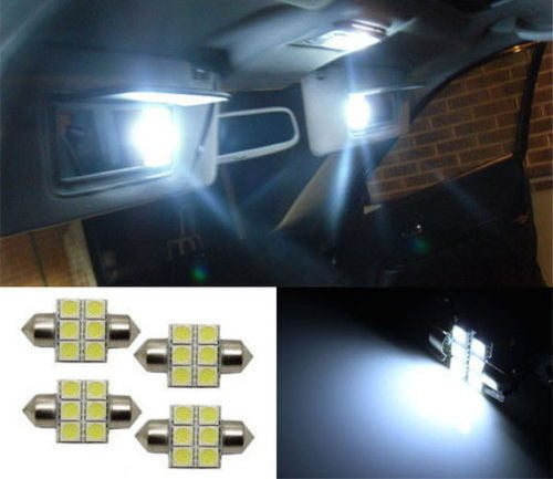 4-Pack White 6 SMD 31mm 1.25