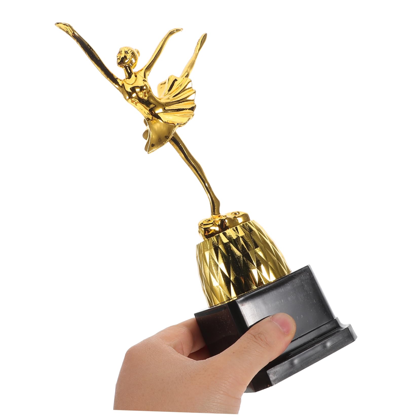 GAROZATION Elegant Ballet Dance Trophy Cup - Customizable Nameplate Award for Dance Competitions & Performances | Durable & Stable for Longevity | Perfect for Ballet Recitals, Dance Competitions & Award Ceremonies