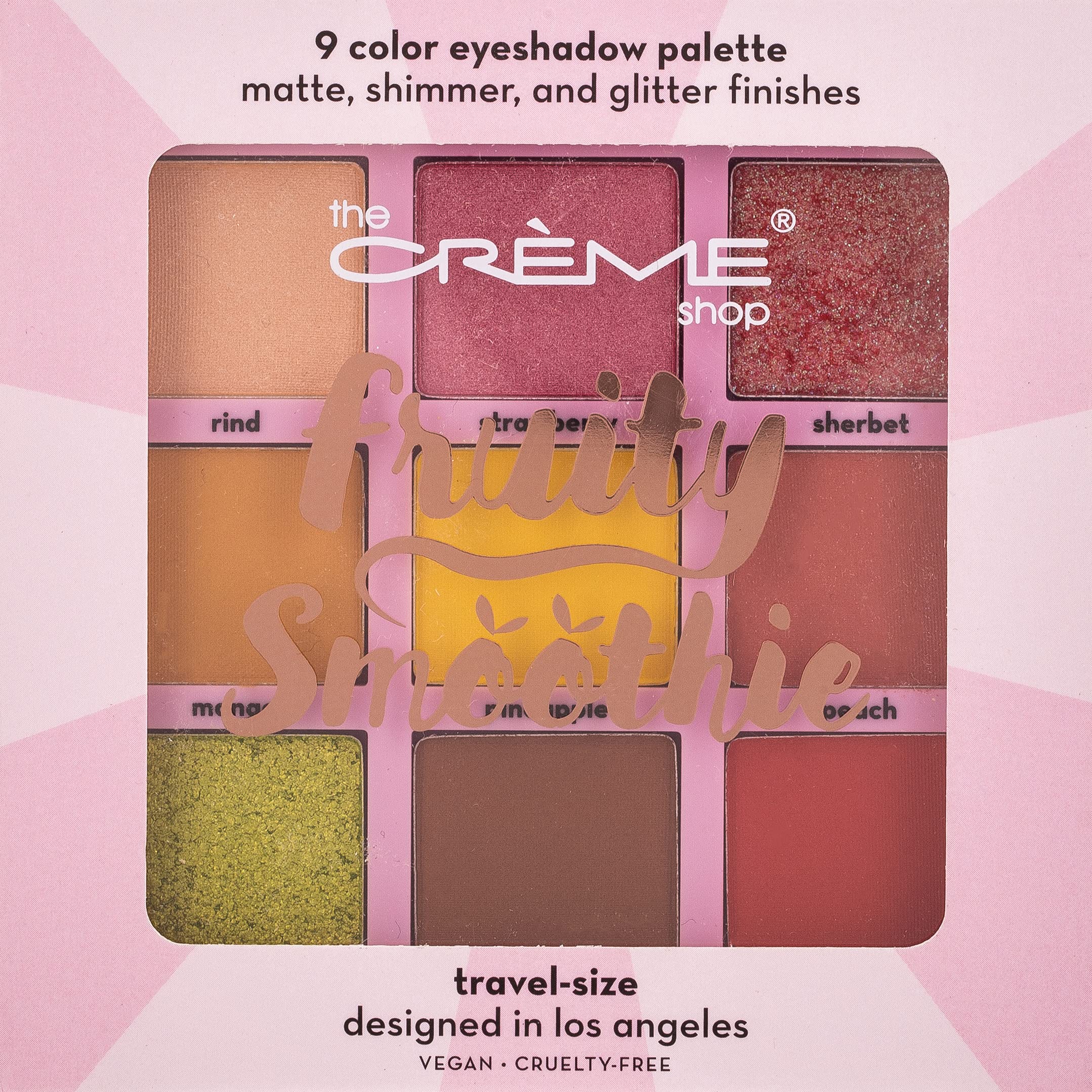 The Creme Shop 9-Pan Eyeshadow Palette - Highly Pigmented, Long-Lasting Makeup for Everyday & Party Looks | Perfect for Professional Makeup Artists & Beginners