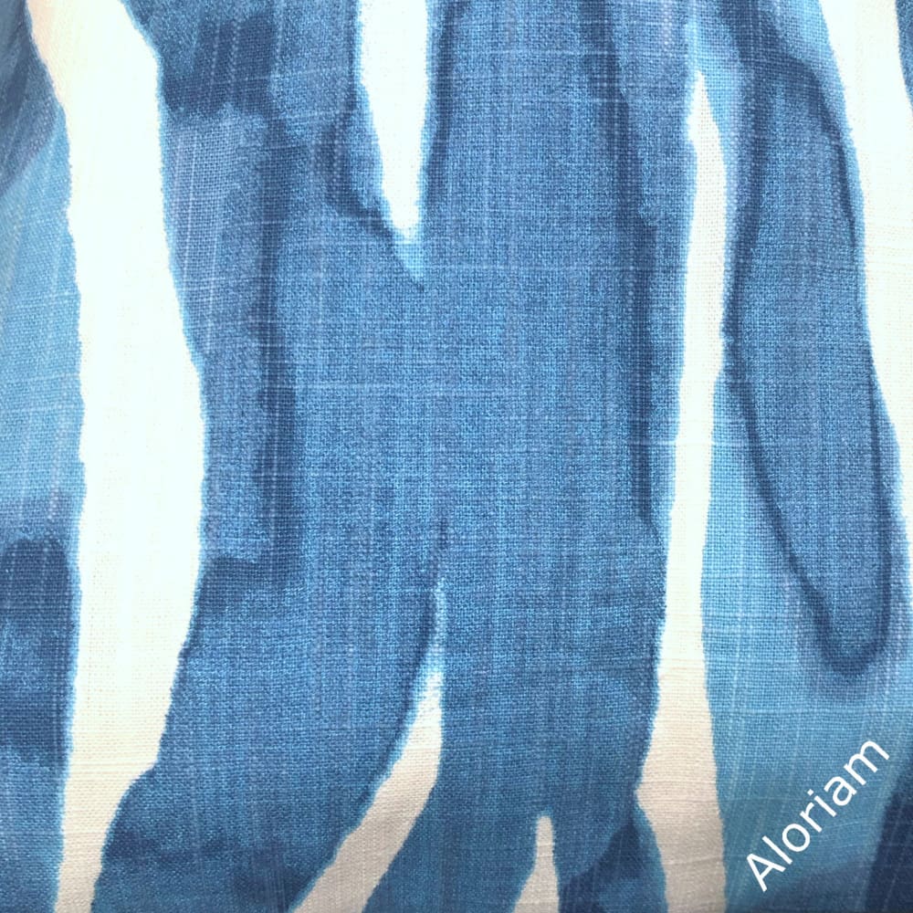 Lyra Blue and White Brushstrokes Decorative Pillow Cover - Modern Boho Home Decor for Living Room, Bedroom, or Nursery