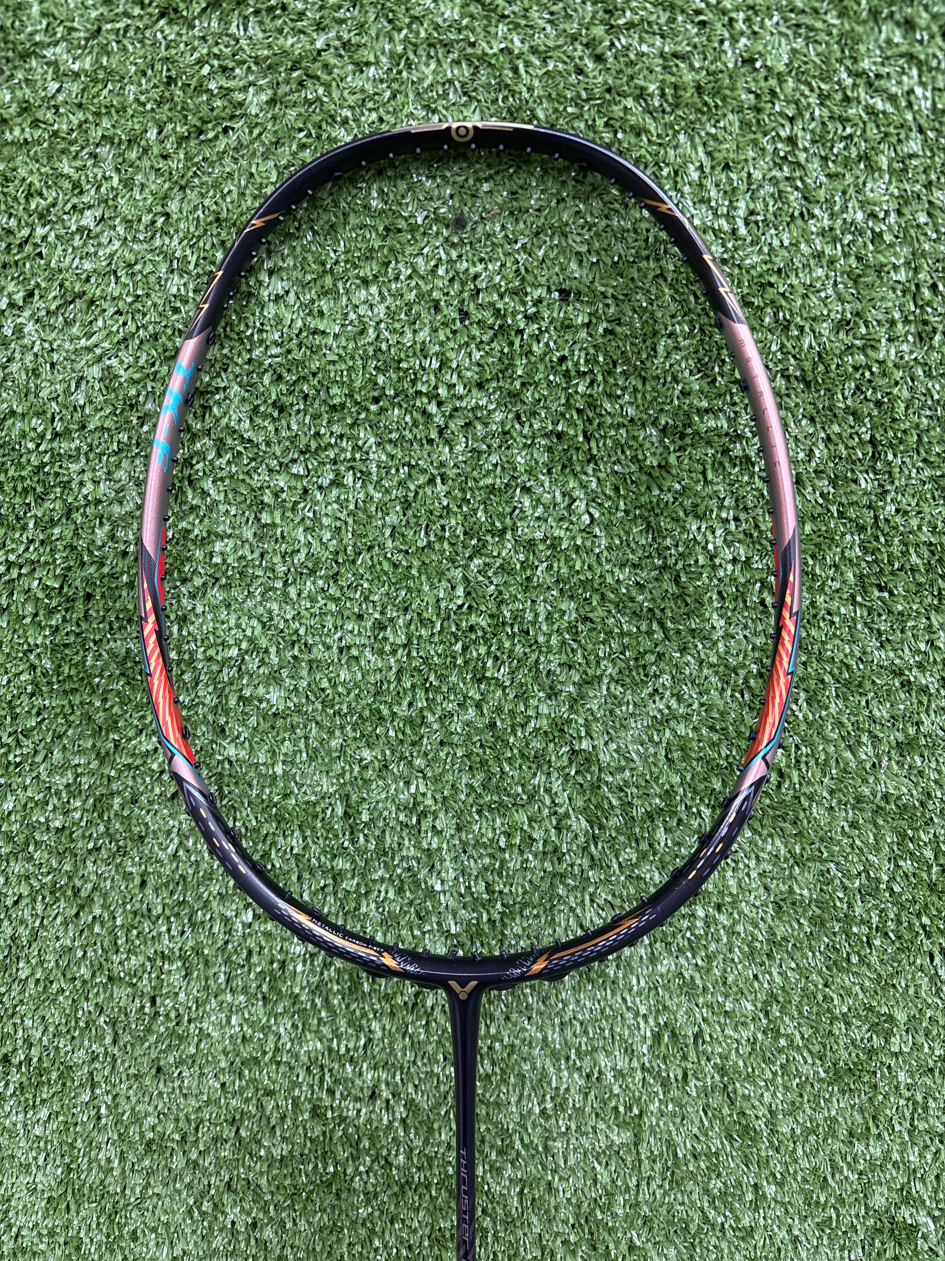 Victor Thruster K Falcon Ultra Black Badminton Racket Unstrung - Professional Badminton Racket for Advanced Players - Perfect for Tournaments & Training