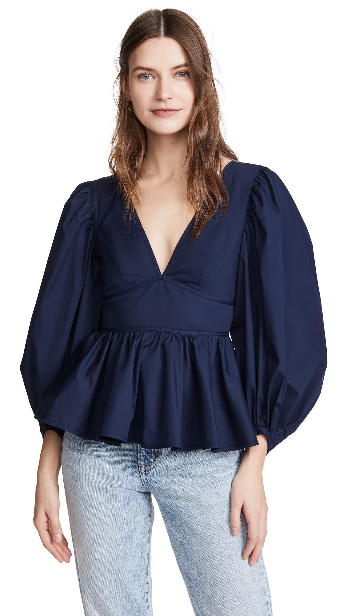 STAUD Women's Luna Top - Stylish & Comfortable Blouse for Casual & Office Wear | Perfect for Everyday Outfits & Professional Looks