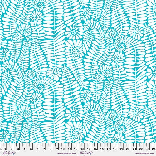 Kaffe Fassett Collective PWBM085 Fronds White Fabric - Premium Quilting & Craft Material for Home Decor, DIY Projects & Sewing - Perfect for Curtains, Pillows & Upholstery