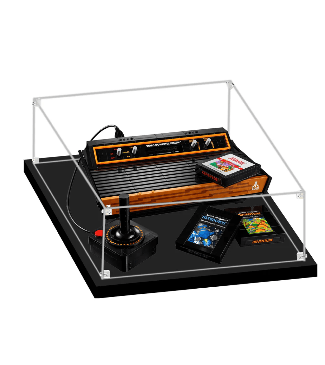 LEGO Creator Atari 2600 Display Case - Clear Acrylic Showcase for Collectible LEGO Sets - Perfect for Home Decoration, Office Display & Gift Giving
