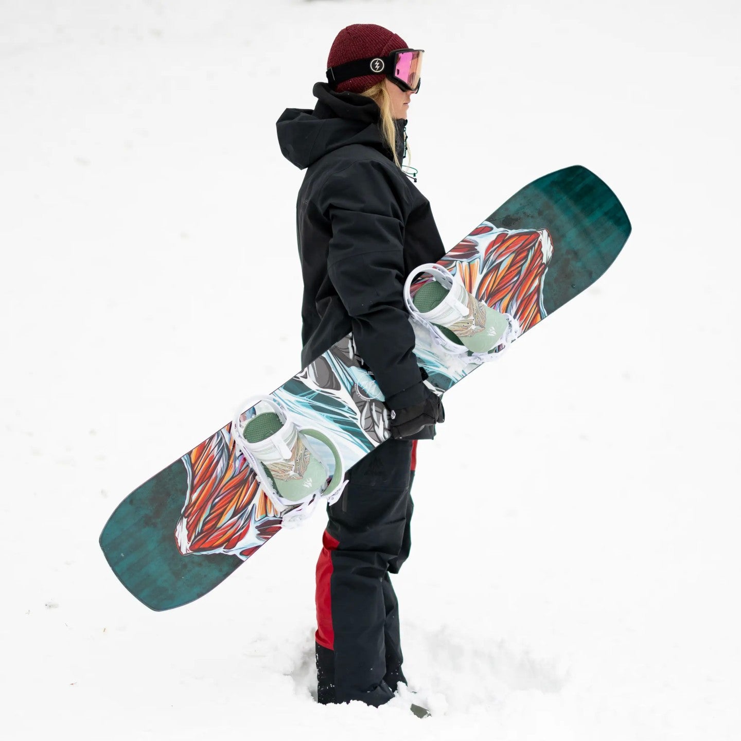 Jones Women's Twin Sister Snowboard 2025 - All-Mountain Freestyle Snowboard for Women | Perfect for Park, Powder & Groomed Runs
