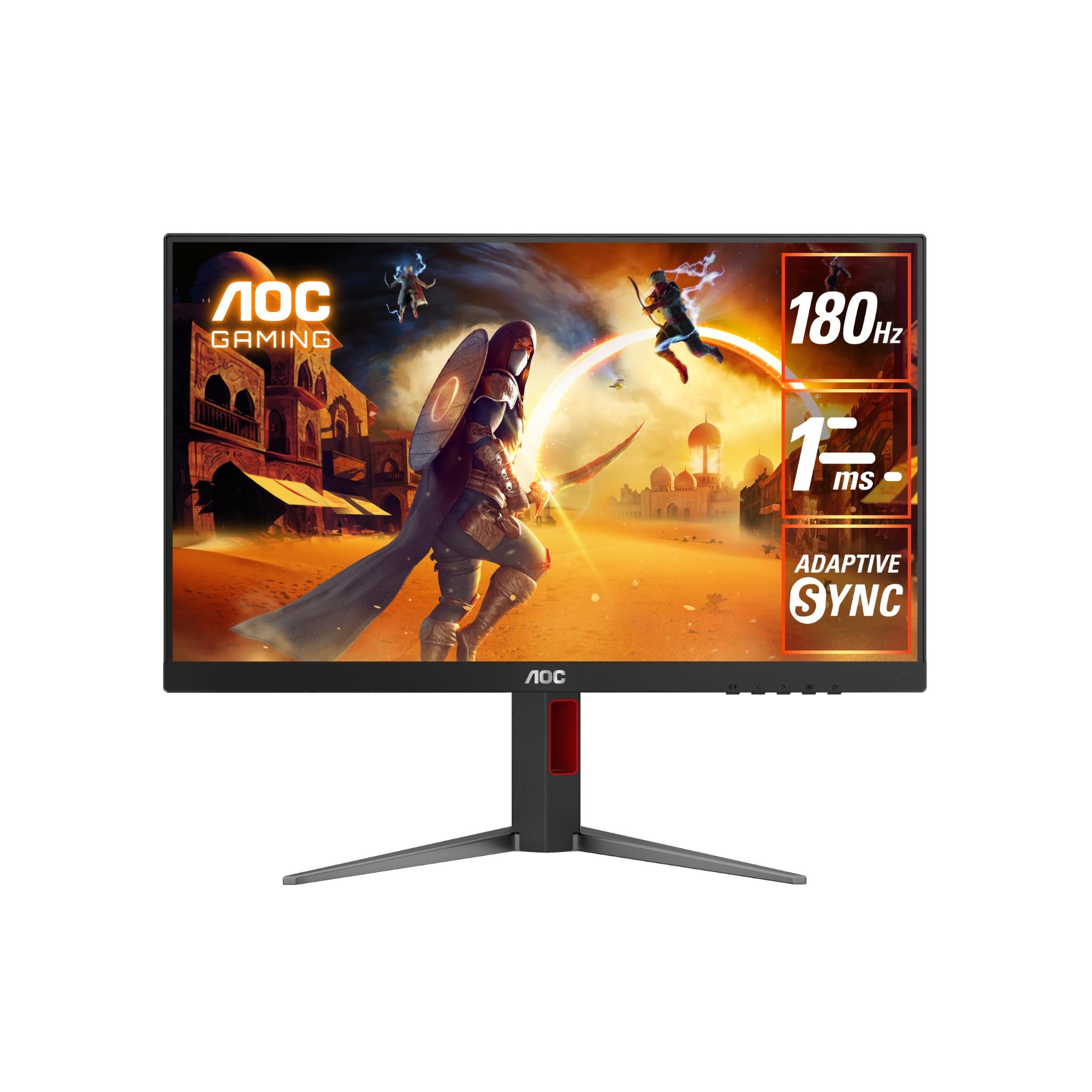 AOC 27G4 27-Inch Full HD 180Hz Fast IPS Gaming Monitor with G-Sync & HDR - Perfect for Competitive Gaming, Streaming & Home Office Setup
