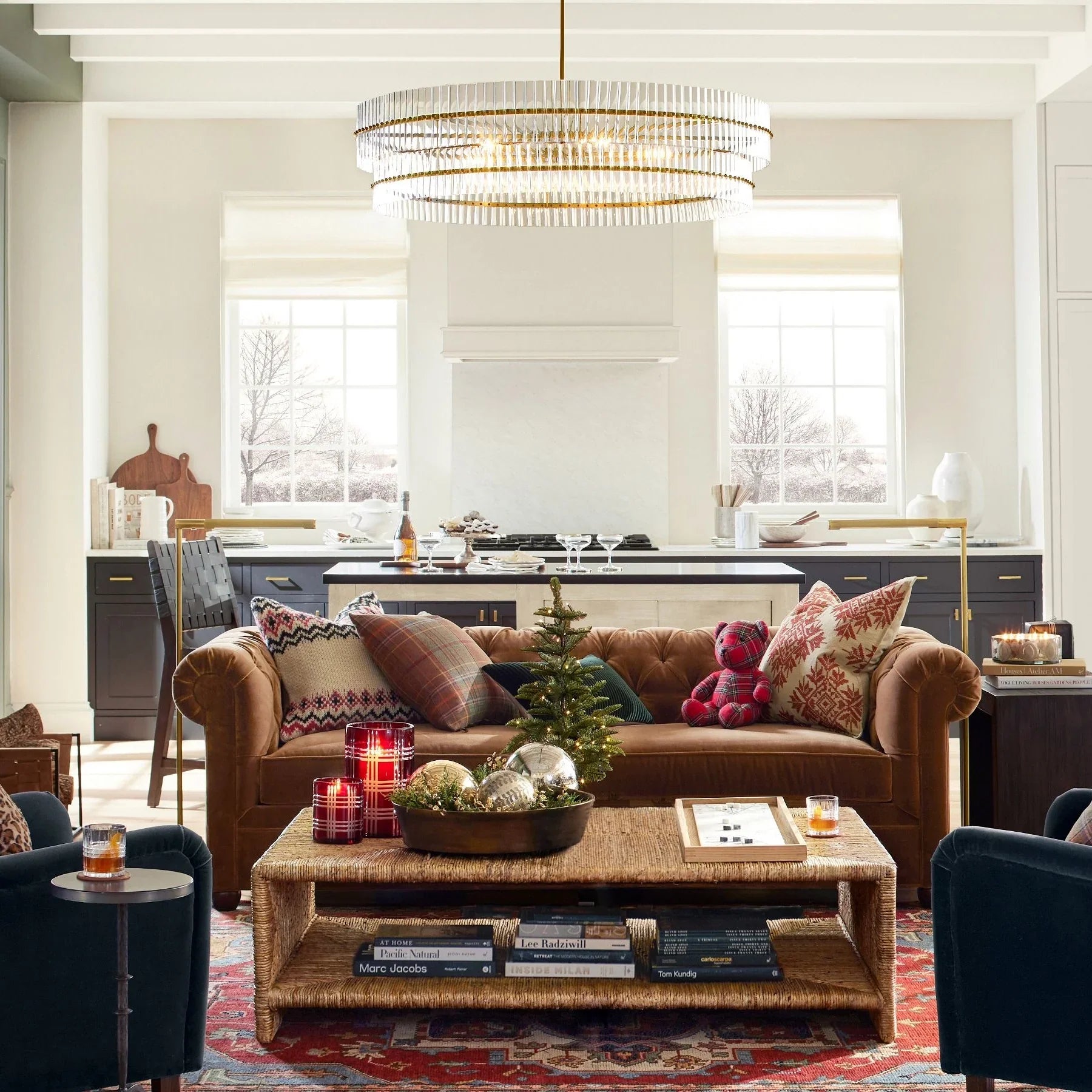 Elegant Macy Crystal Round Chandelier - Modern Ceiling Light Fixture for Dining Room, Living Room & Bedroom Decor | Dimmable LED Lighting for Home & Wedding Venues