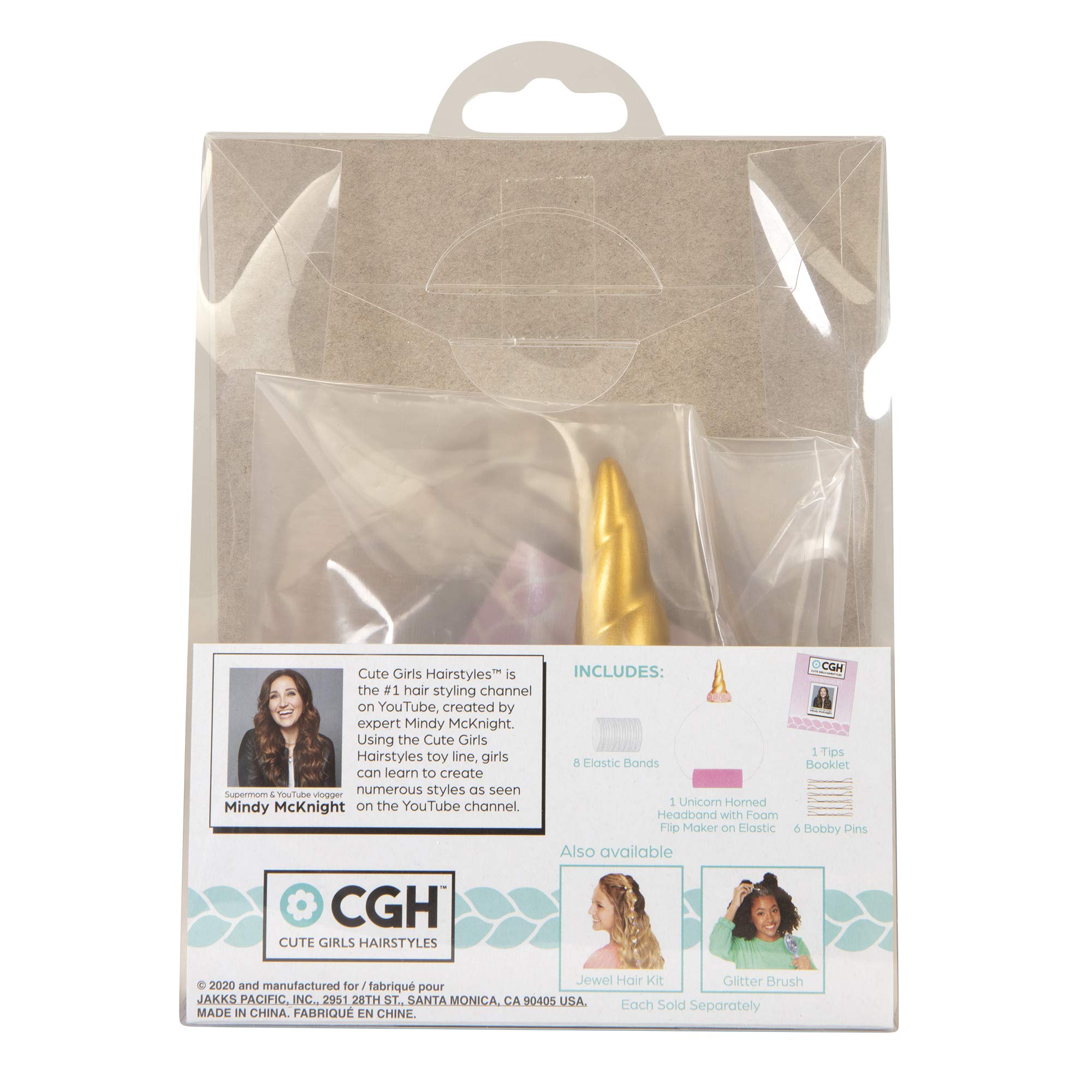 Unicorn Hair Kit with Bun Maker & Foam Roll Tool - Cute Girls Hairstyles Accessories for Party, School & Special Occasions