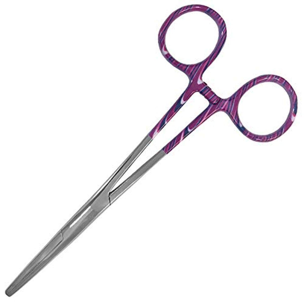 Prestige Medical 5.5 Inch Colormate Kelly Forceps - Candy Swirls Purple Surgical Clamp | Ideal for Medical Procedures, First Aid Kits & Veterinary Use