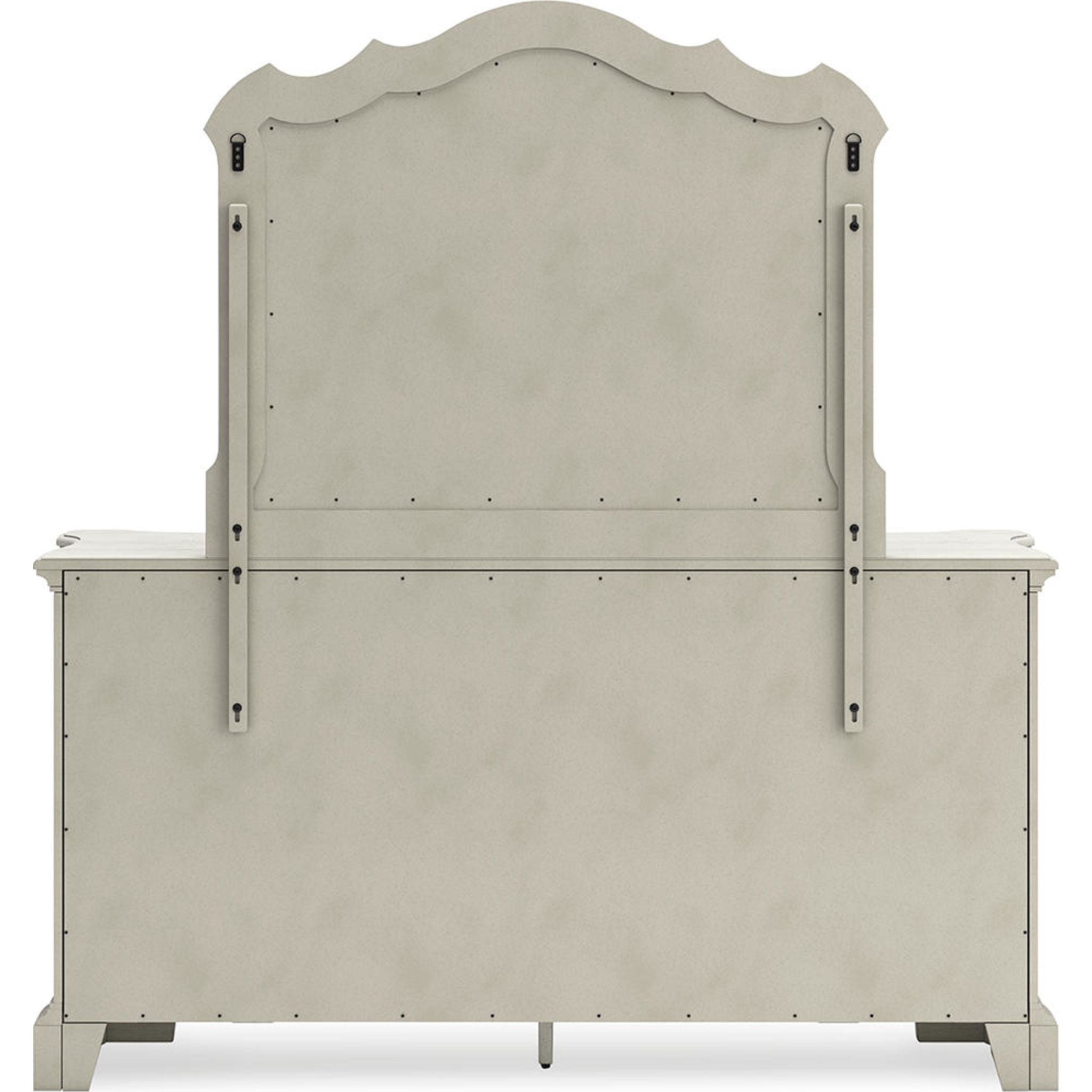 Arlendyne Antique White Dresser with Mirror - Elegant Bedroom Furniture for Home Decor & Storage