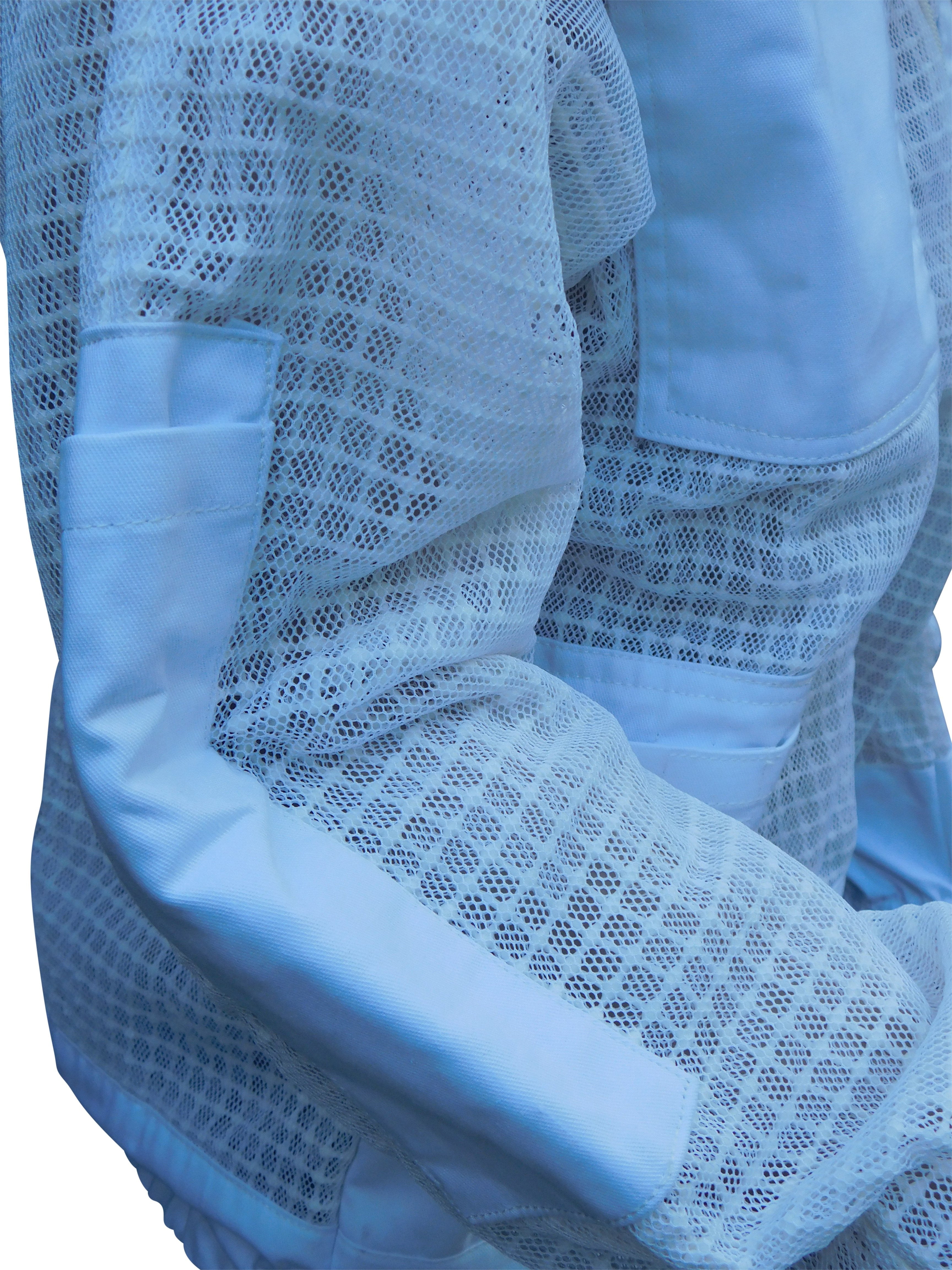 OZ ARMOUR 3-Layer Mesh Ventilated Beekeeping Jacket with Round Hat Veil - Beekeeping Suit for Beekeepers, Honey Harvesting & Apiary Protection - Lightweight & Breathable Beekeeping Gear for Outdoor Use
