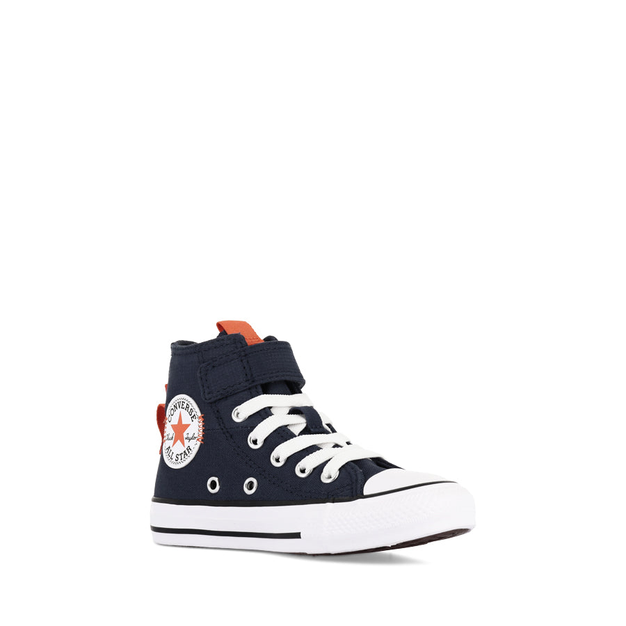Converse All Star Hi Kids 1V Day Trip Utility Sneakers - Navy/Pale Magma/White | Durable & Comfortable for School, Play & Outdoor Adventures