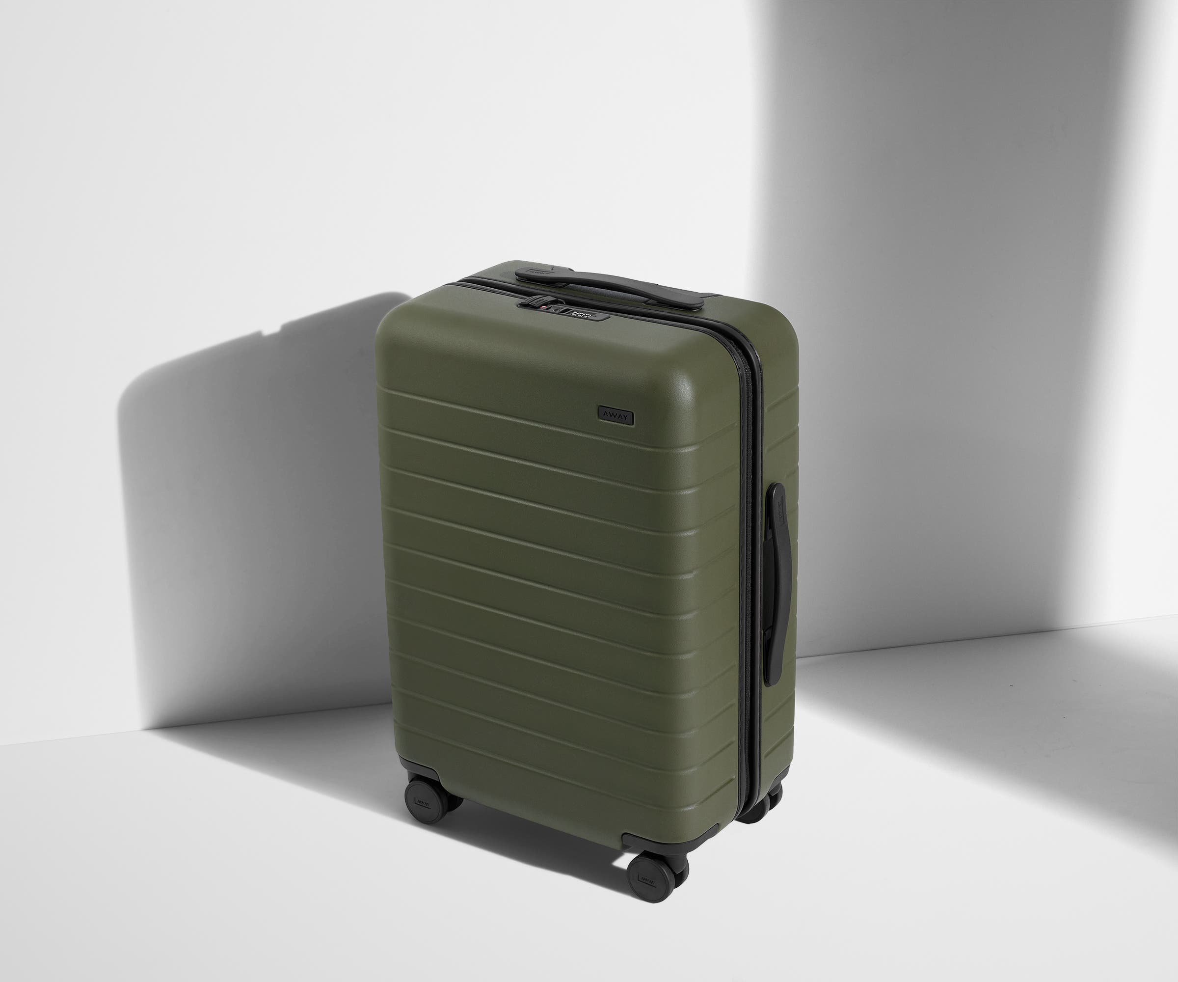 Olive Green Expandable Carry On Luggage - Perfect for Air Travel, Weekend Getaways & Business Trips