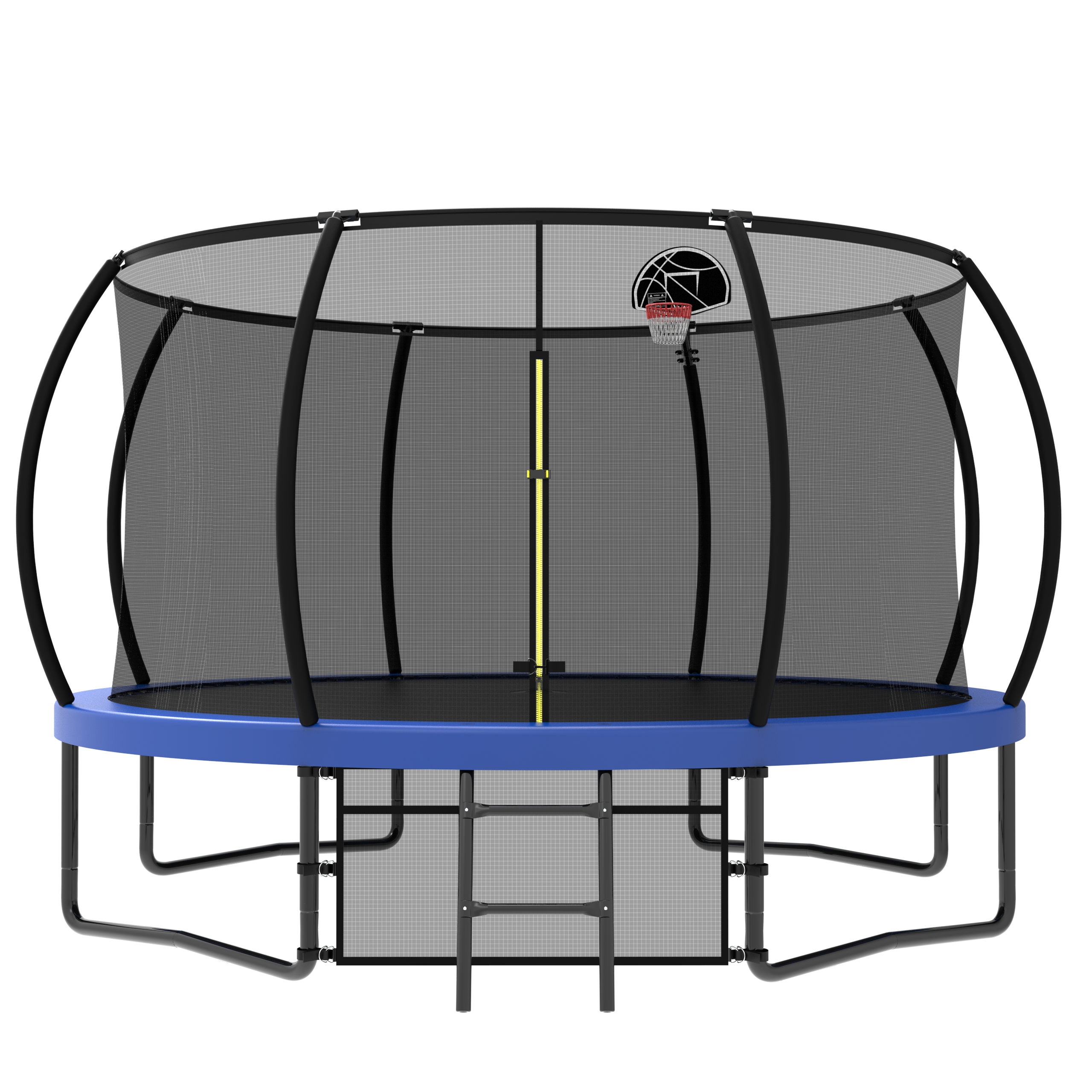 12FT Kids Trampoline with Safety Enclosure Net & Ladder - Outdoor Bounce Trampoline for Backyard, Garden, Park - Perfect for Family Fun, Exercise & Birthday Parties